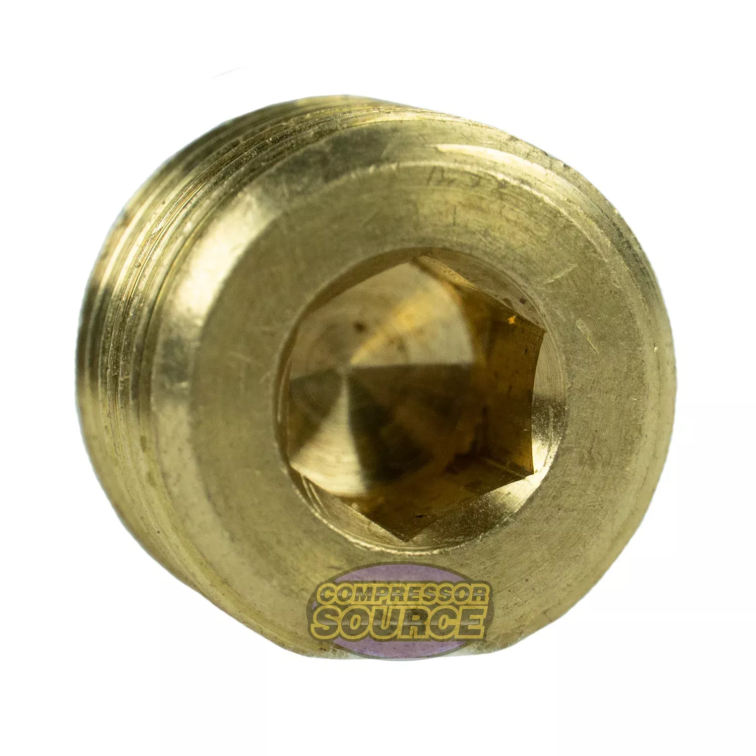 1/2" - 3/8" FNPT Countersunk Hex Head Pipe Plug Fitting