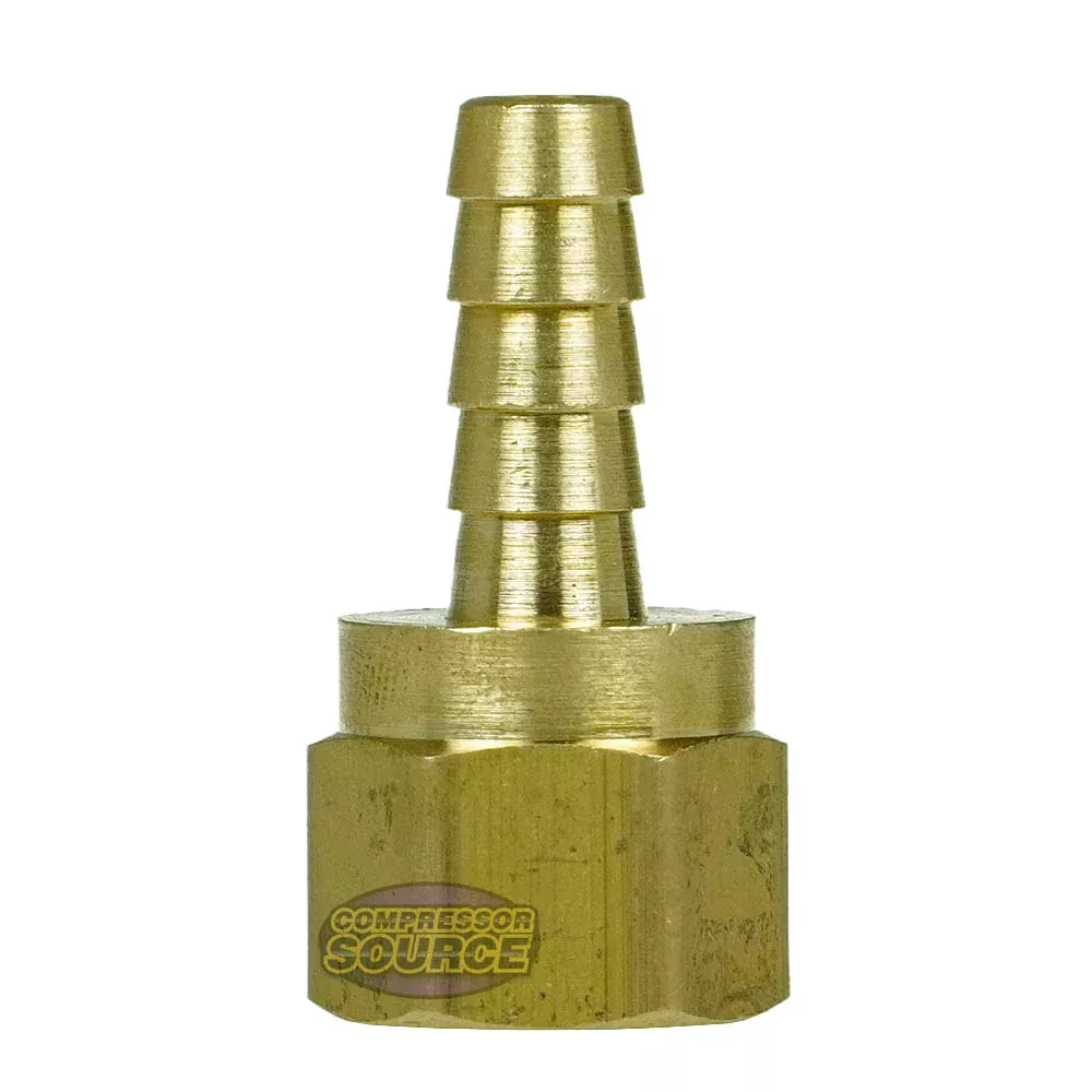 1/4" Barb x 1/4" FNPT Brass Air Hose Barb Fitting 221CC
