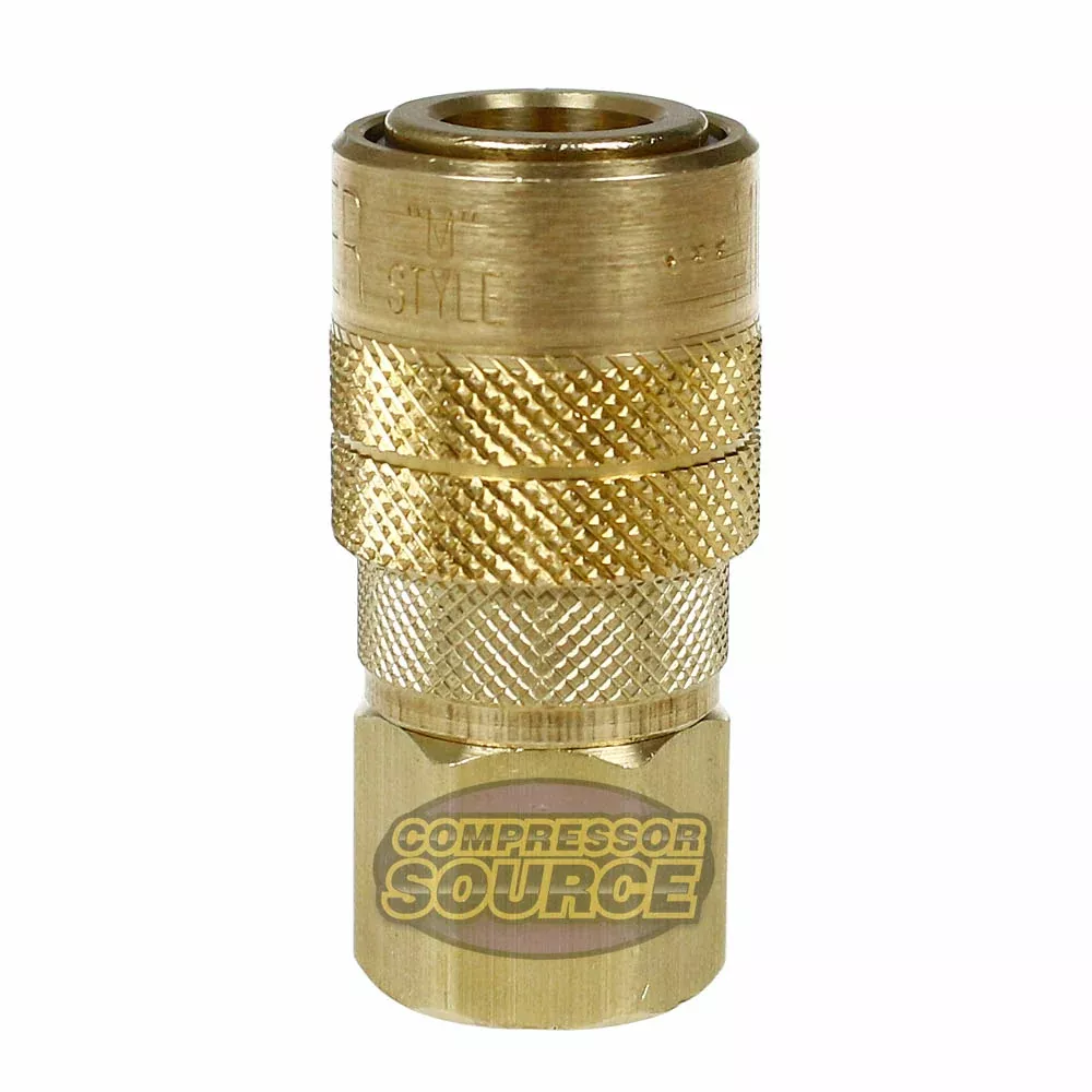 1/4" FNPT M-Style KWIK-CHANGE Coupler Brass 300 PSI Milton 715BK