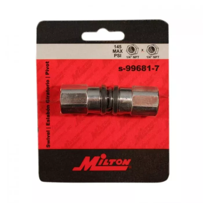 1/4" FNPT Swivel Fitting 45 Degree Variable Angle Steel Fitting Milton