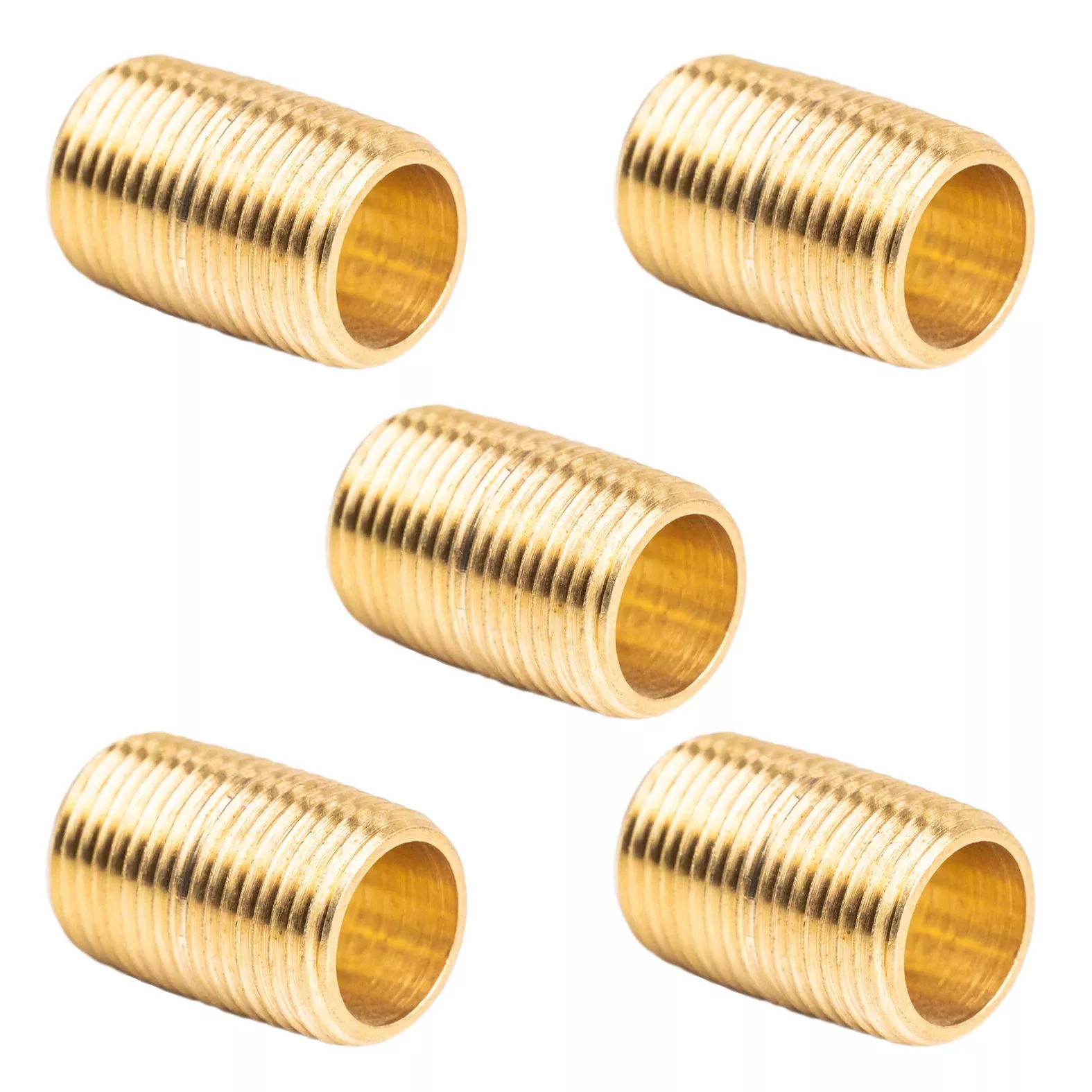 1/4" NPT X Male Close Pipe Nipples Threaded Brass Fitting Pipe Connect