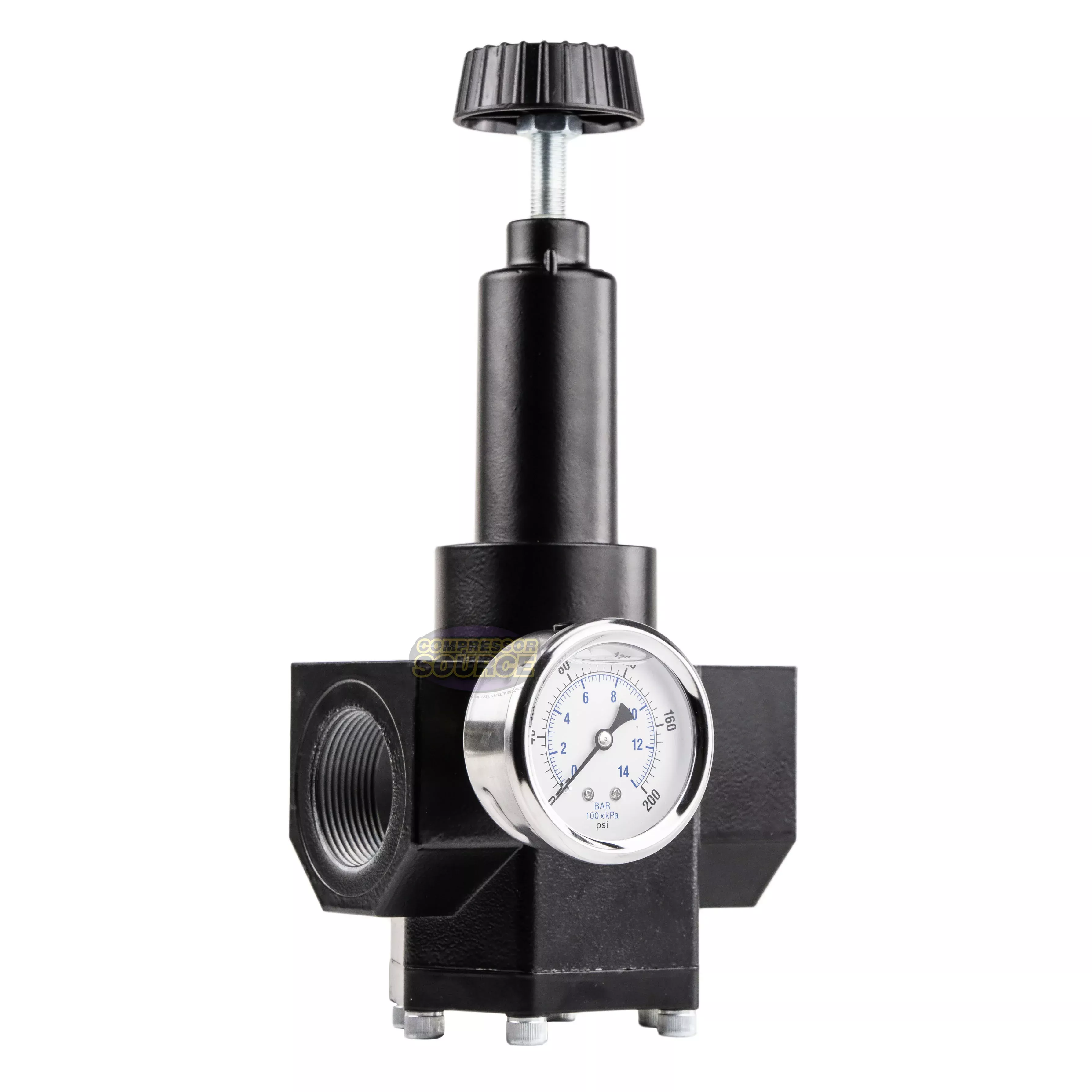 1.5" In-Line Compressed Air Compressor Inline Regulator 200 PSI Pressu
