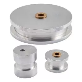1" Square - 3-1/2" Radius Shoe Set w/ Ecc. Roll