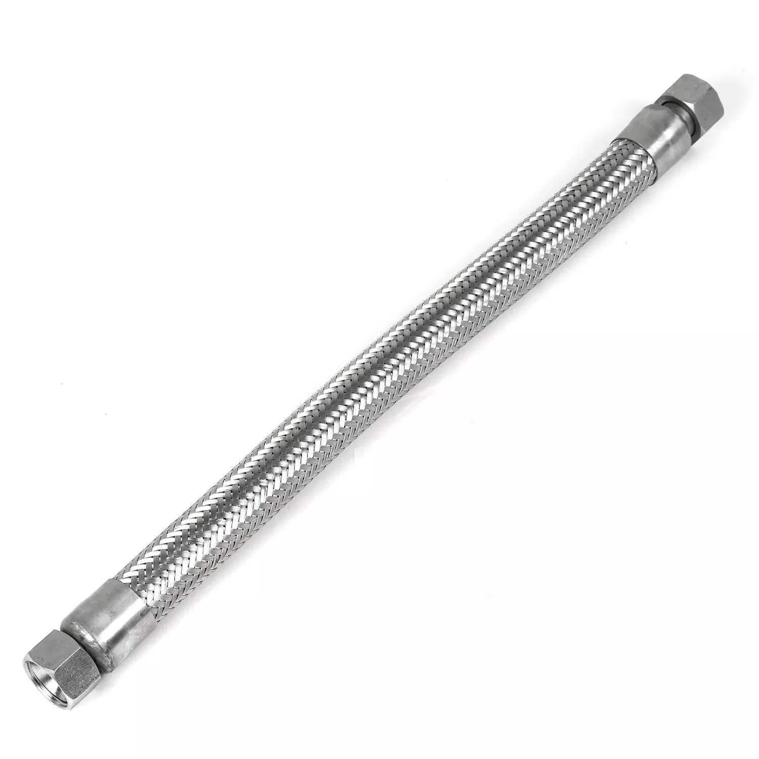 1" x 18" Stainless Steel Compressed Air Line Metal Flex Hose Compresso
