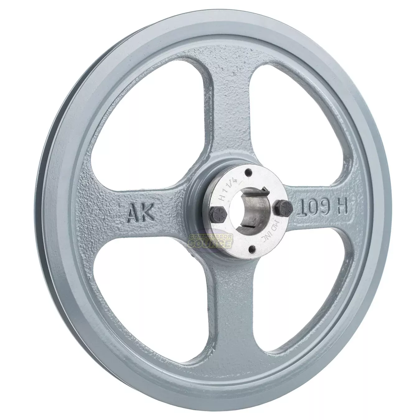 10.75" Single Groove A Section 4L Sheave with 1-1/4" (1.250") H Style