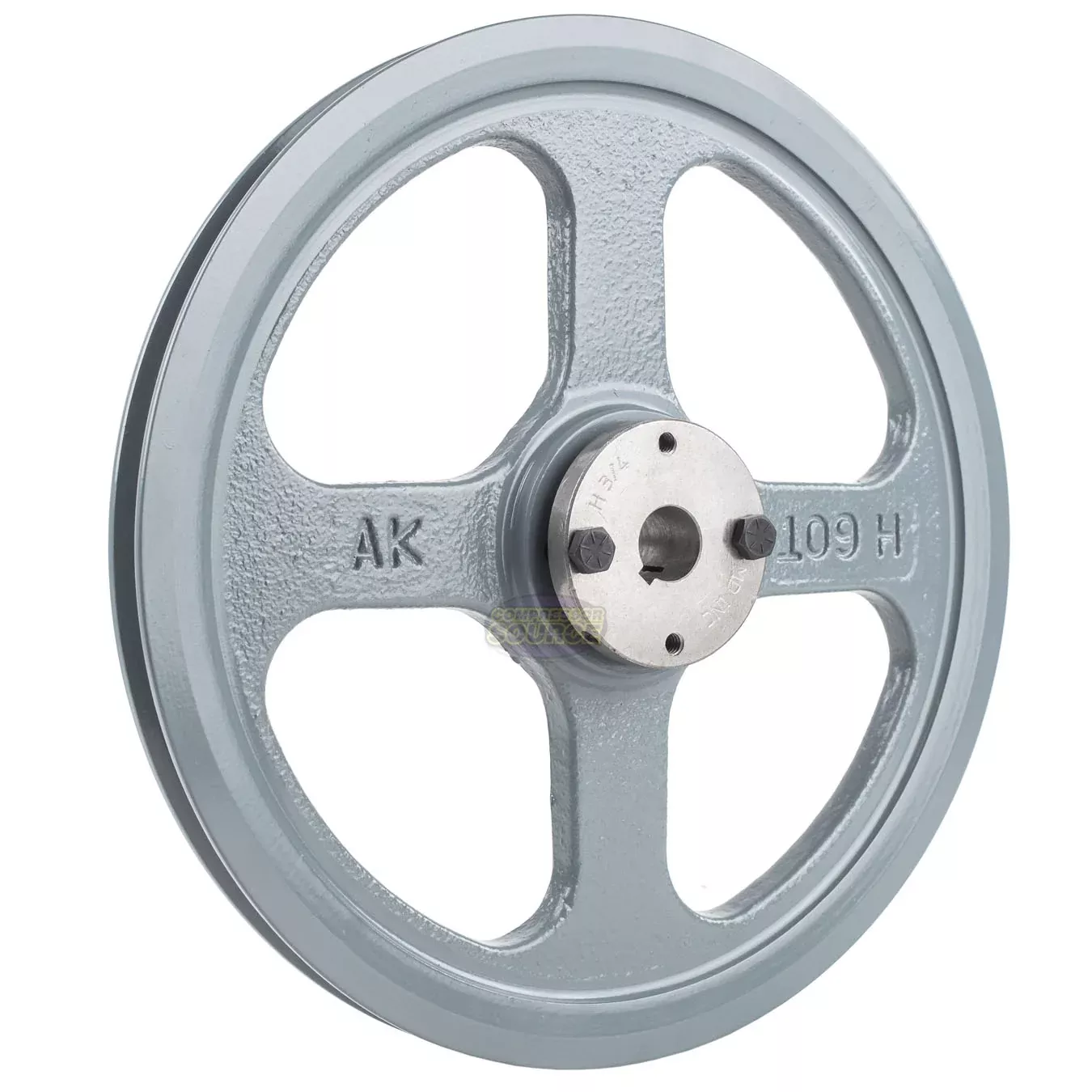 10.75" Single Groove A Section 4L Sheave with 3/4" (0.750") H Style Sp