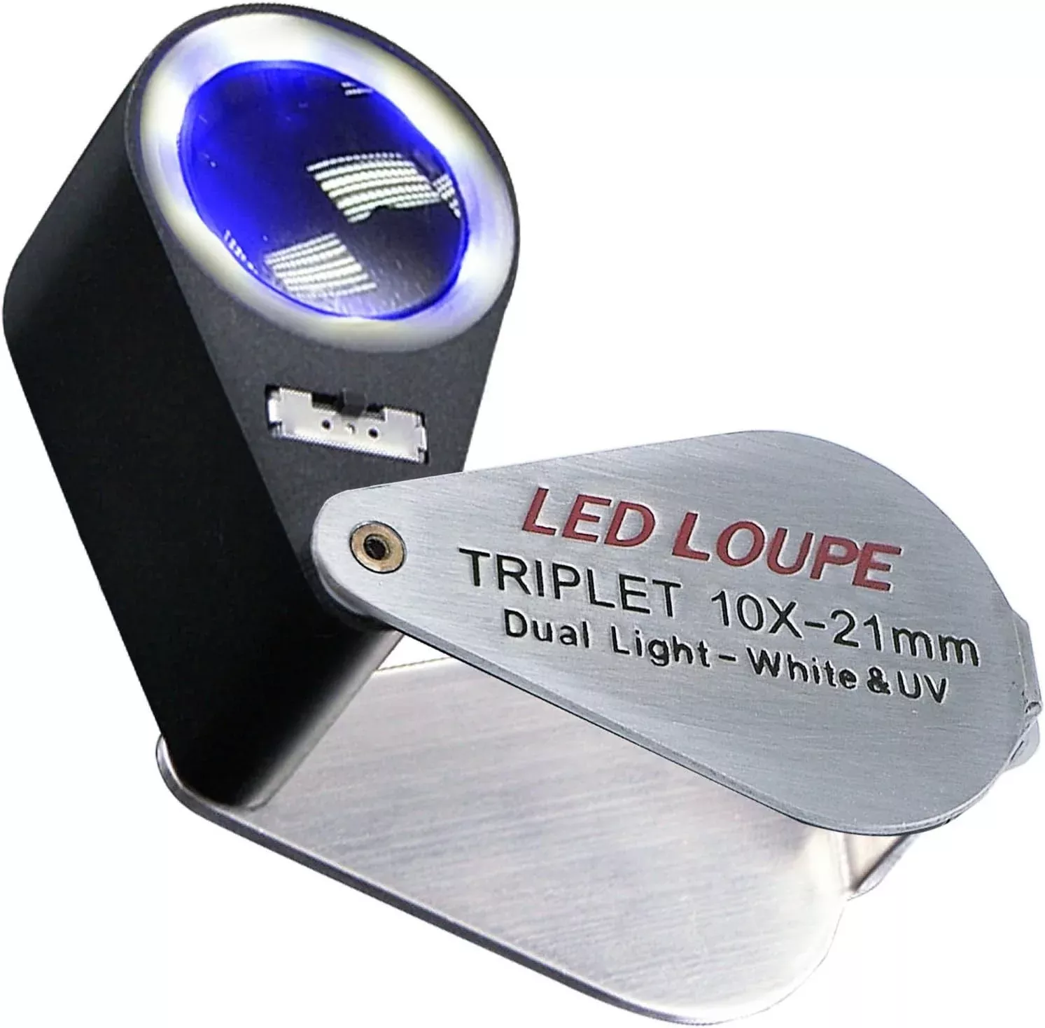 10X - 21mm LED Triplet Loupe with Dual Light