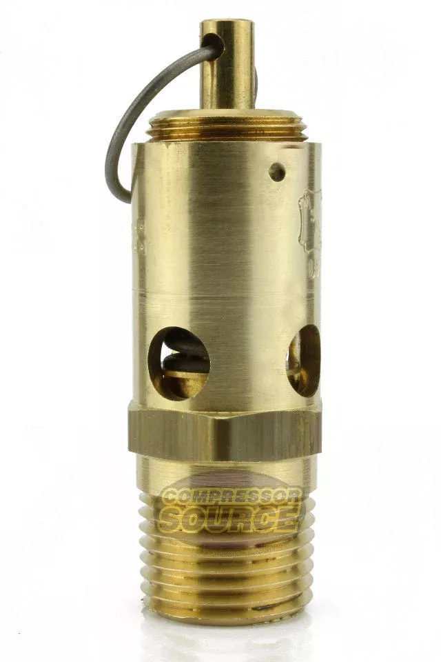 165 PSI 1/2" MNPT Pressure Relief Safety Pop Off Valve