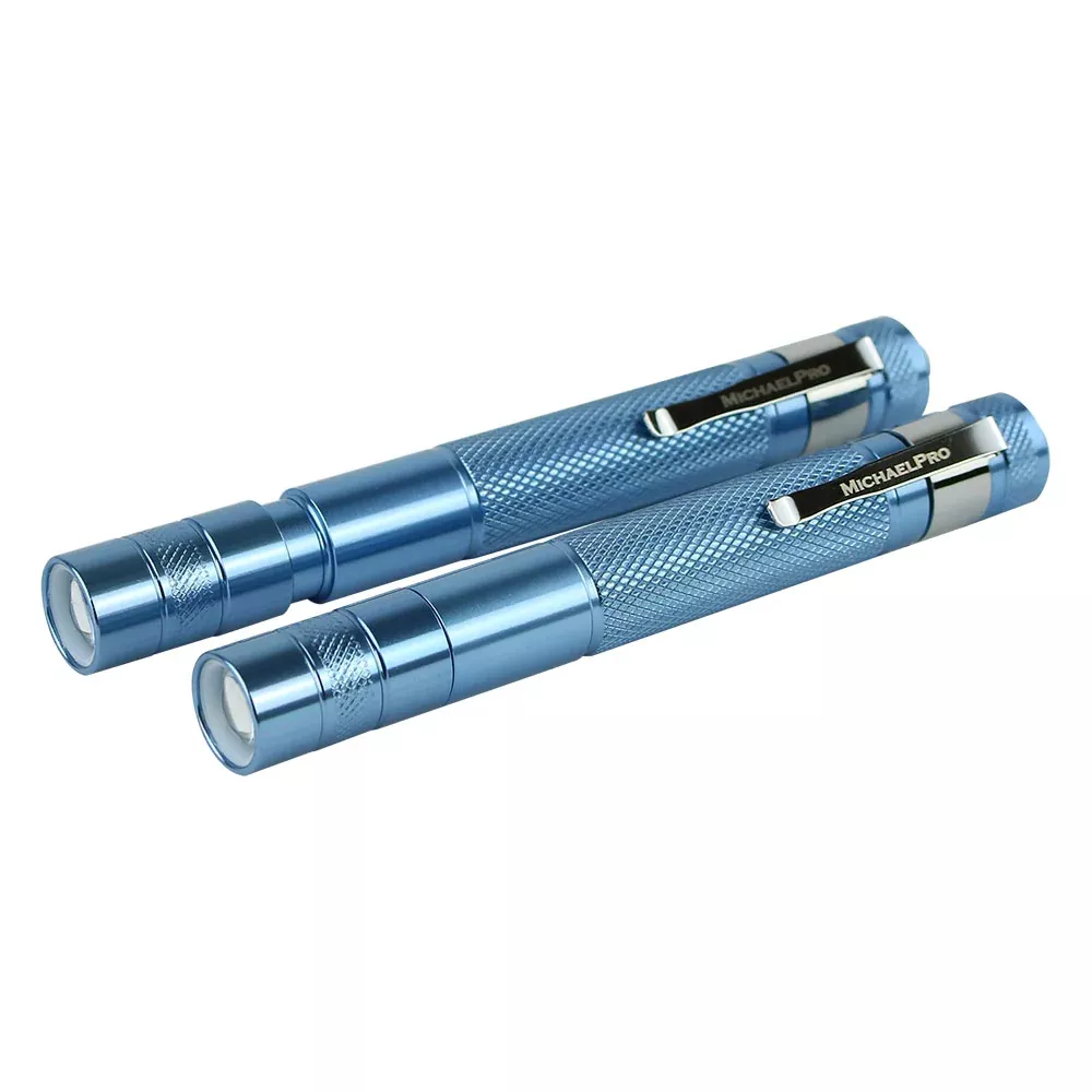 2 Pack Mini LED High Lumens Pen Light with Clip (MP008004)