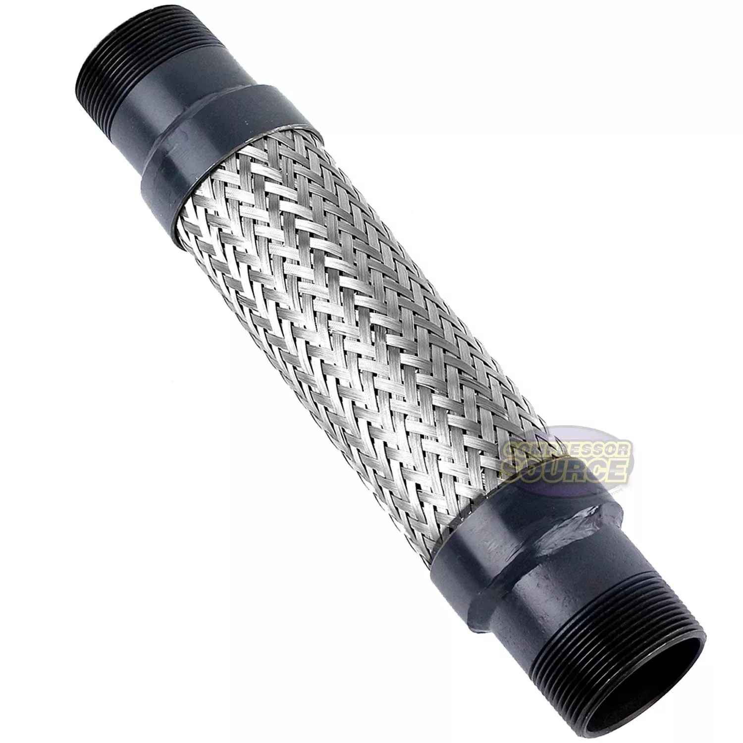2" x 12" Stainless Steel Compressed Air Line Metal Flex Hose Compresso