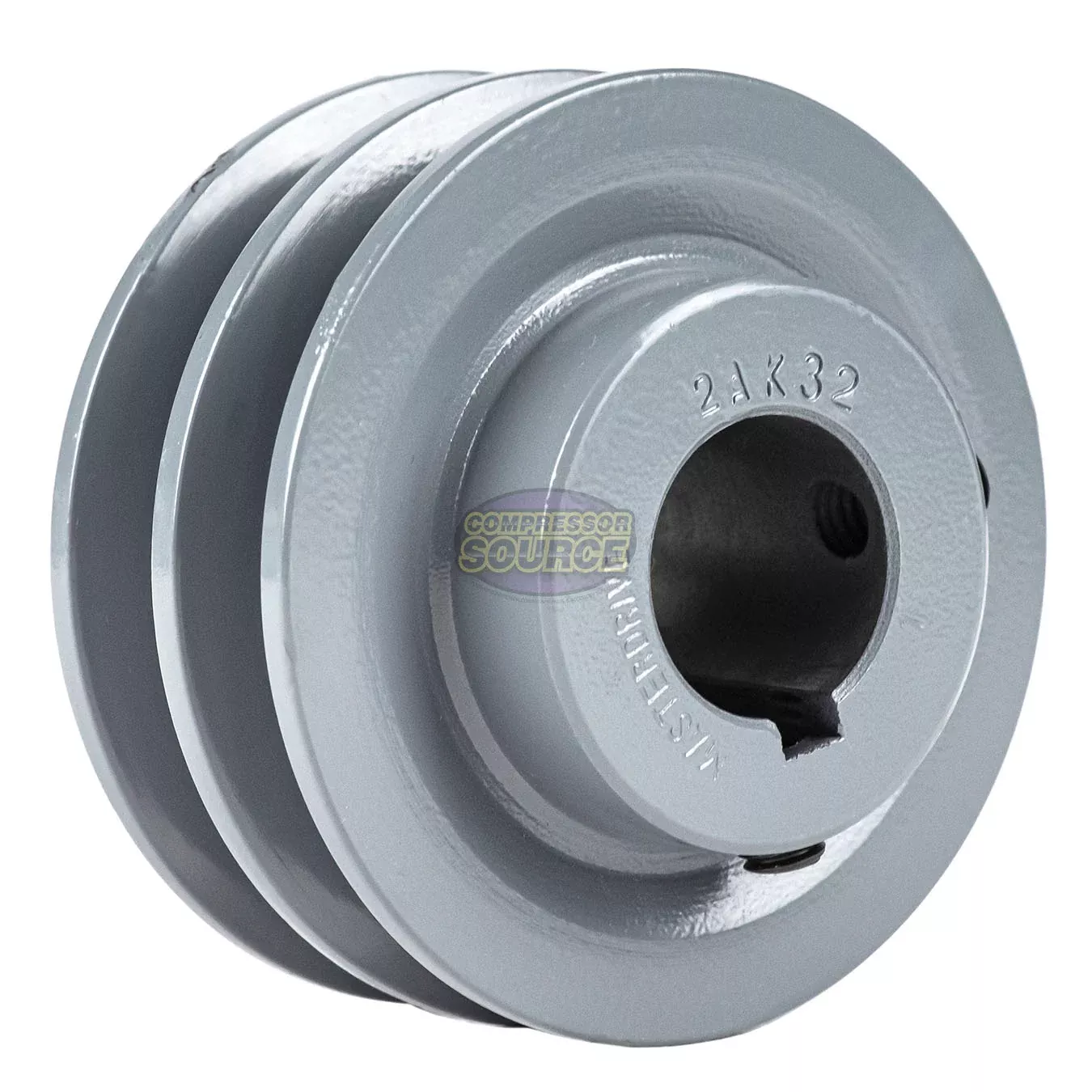 3.25" Double Groove A Section 4L Sheave with 1" Keyed Bore - 2AK32-1
