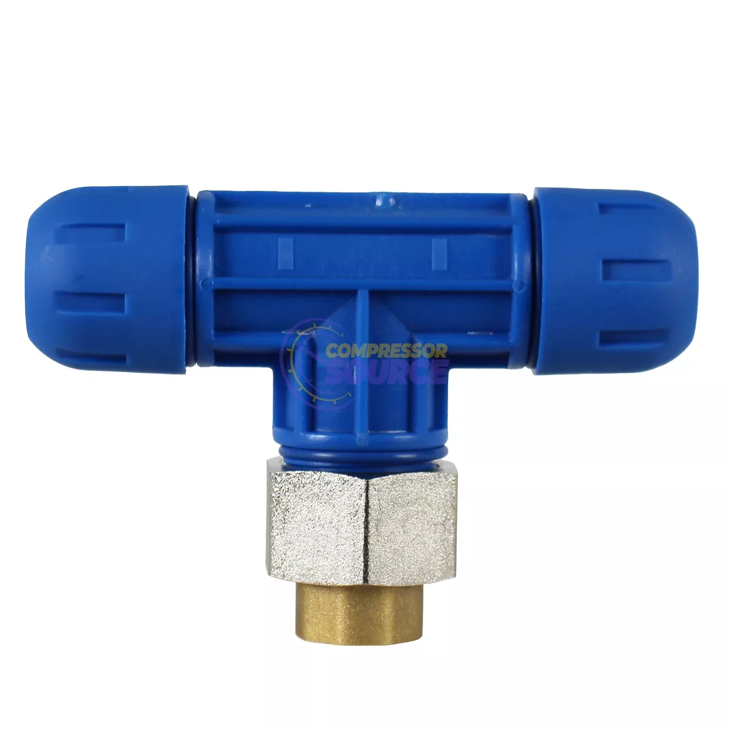 3/4" - 1/2" FNPT Reducing Tee Fitting RapidAir FastPipe F1009