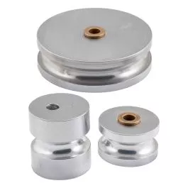 3/4" OD - 2-1/2" Radius Round Shoe Set w/ Ecc. Roll