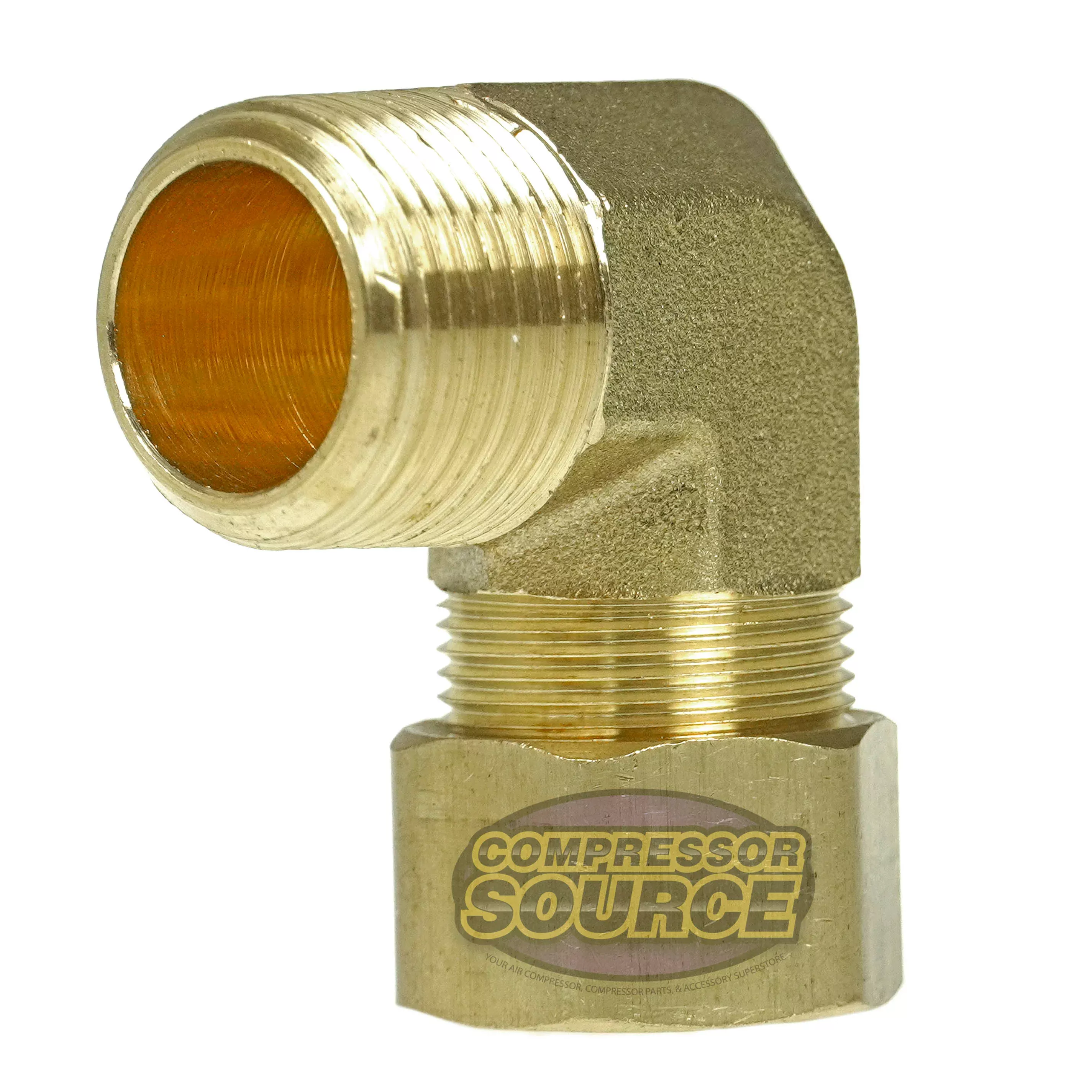 3/4 " x 3/4 " Compression X Male 90° Degree Brass Elbow Fitting