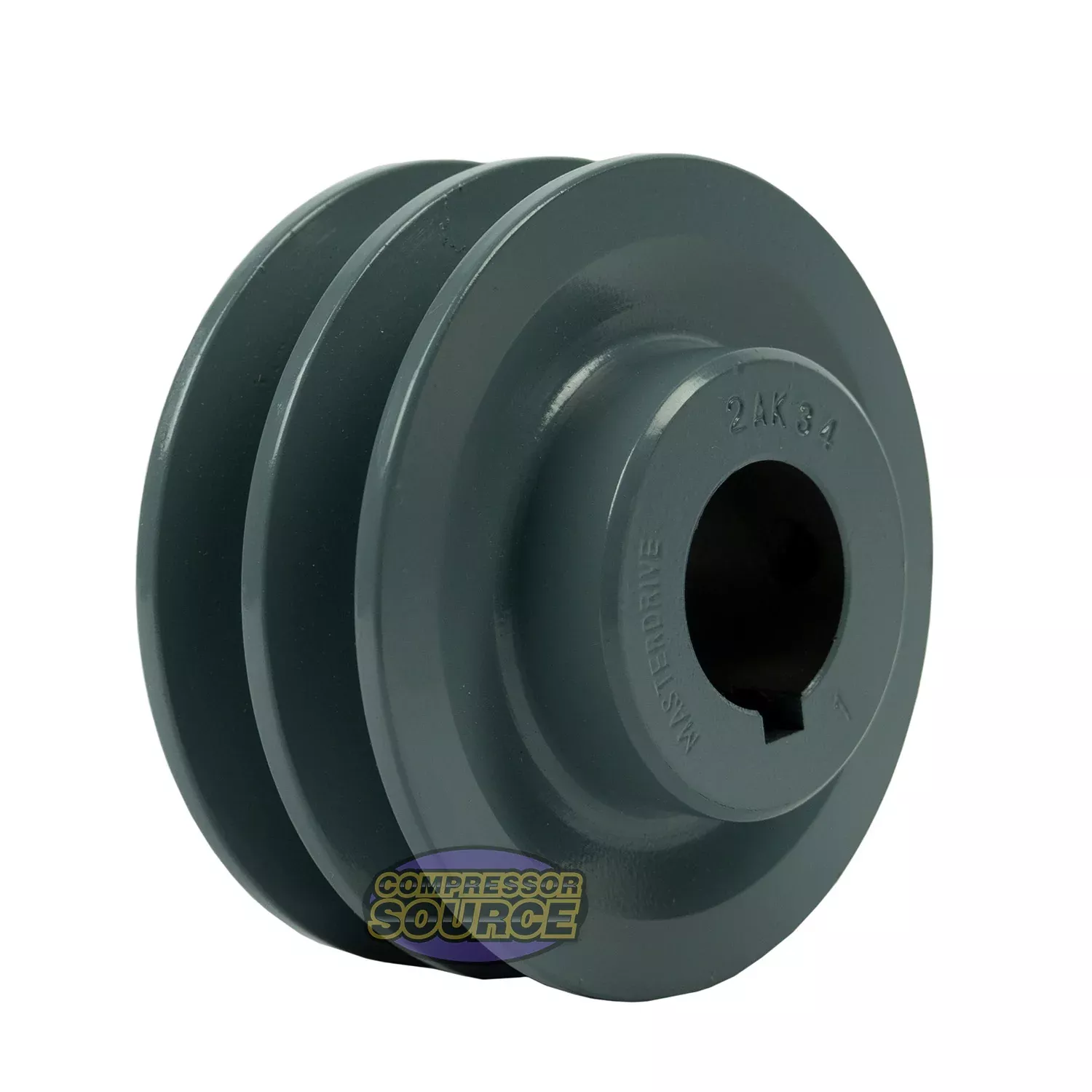 3.5" Double Groove A Section 4L Sheave with 1" Keyed Bore - 2AK34-1