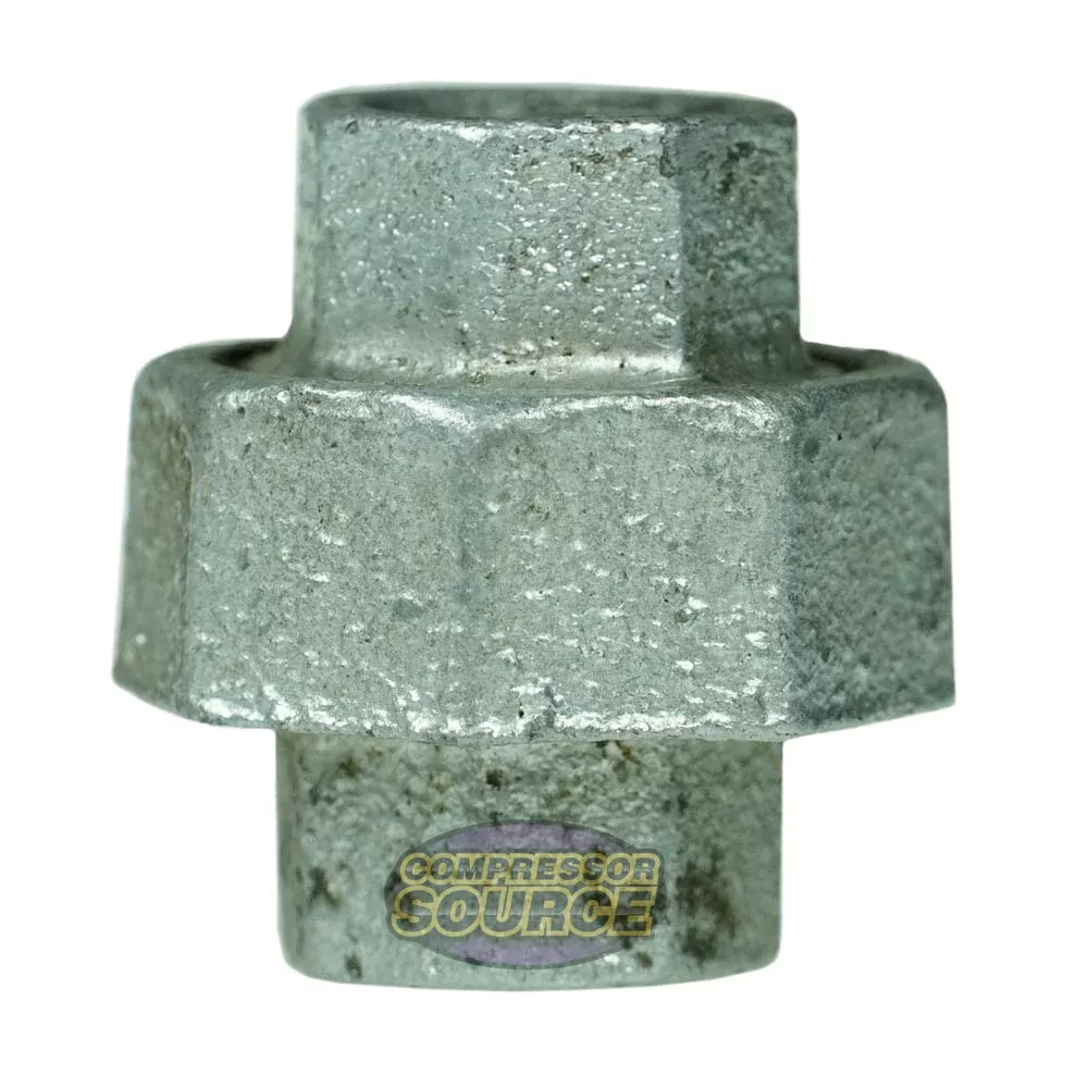 3/8" Double FNPT Galvanized Steel Union Fitting 64602