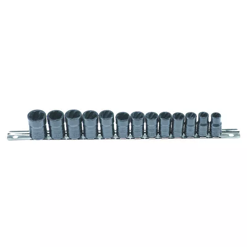 3/8" Drive Twist Socket Damaged Fastener Removal System - 13 Piece - LT 4600
