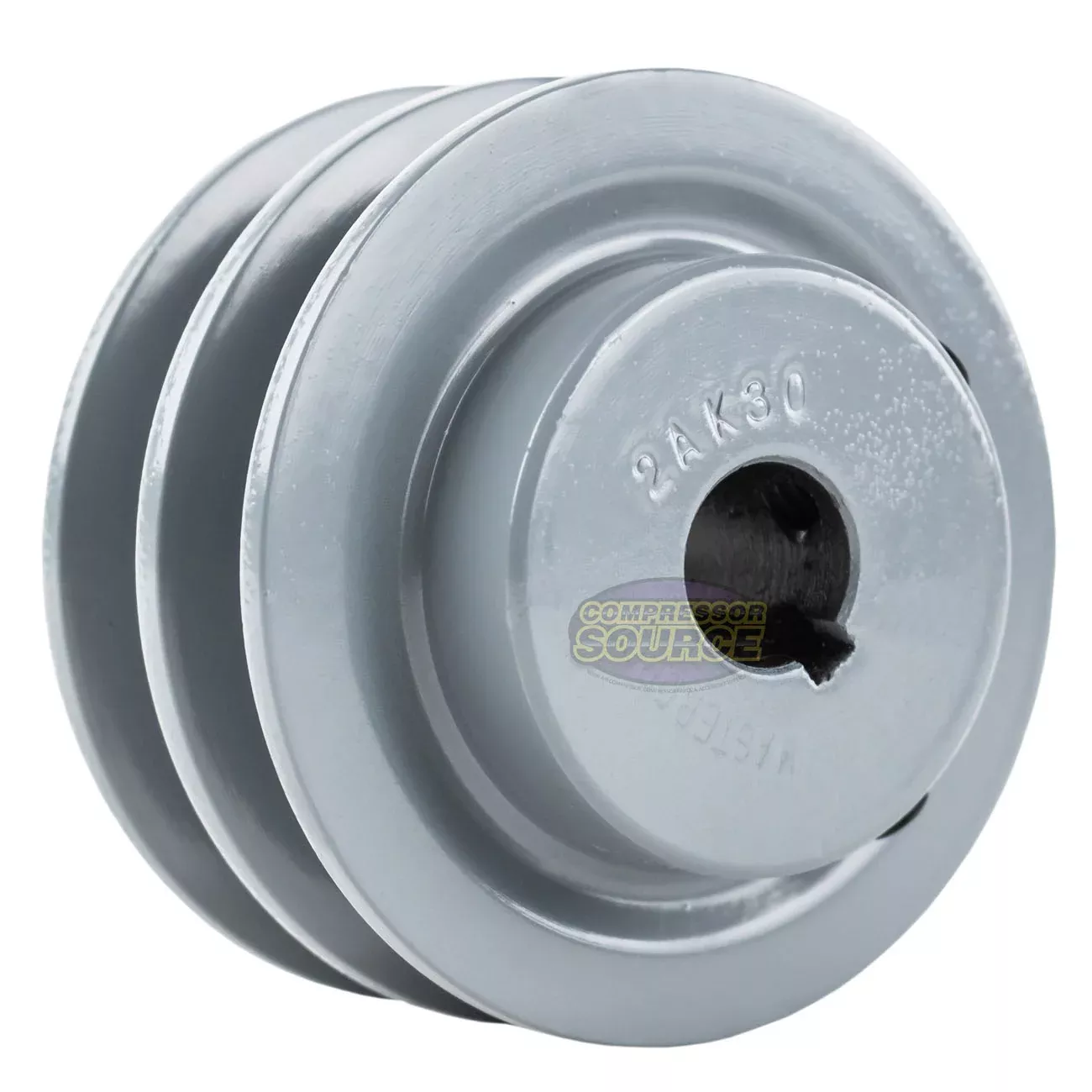 3" Double Groove A Section 4L Sheave with 7/8" (0.875") Keyed Bore - 2