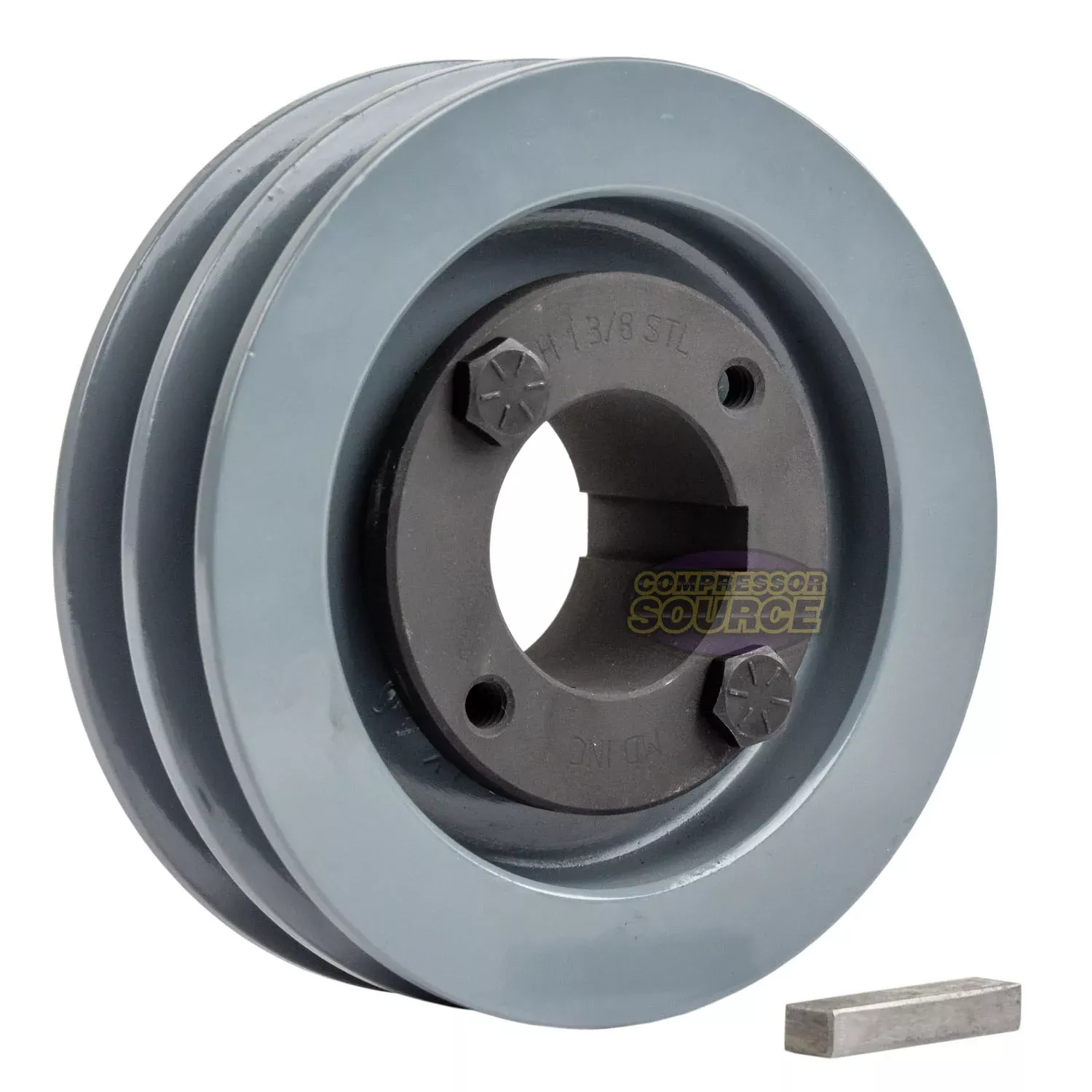 4.5" Double Groove A Section 4L Sheave with 1-3/8" (1.375") H-Style Sp