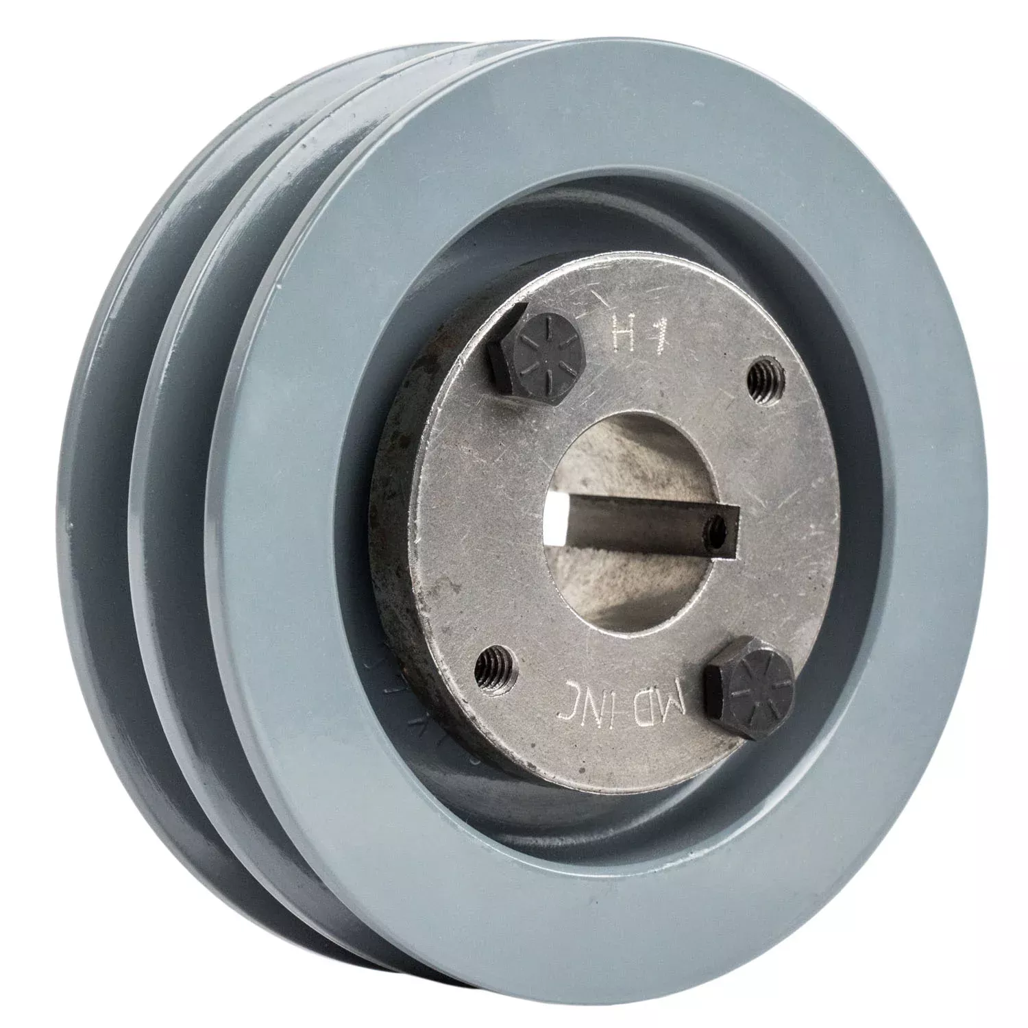 4.5" Double Groove A Section 4L Sheave with 1" H-Style Split Taper Bus