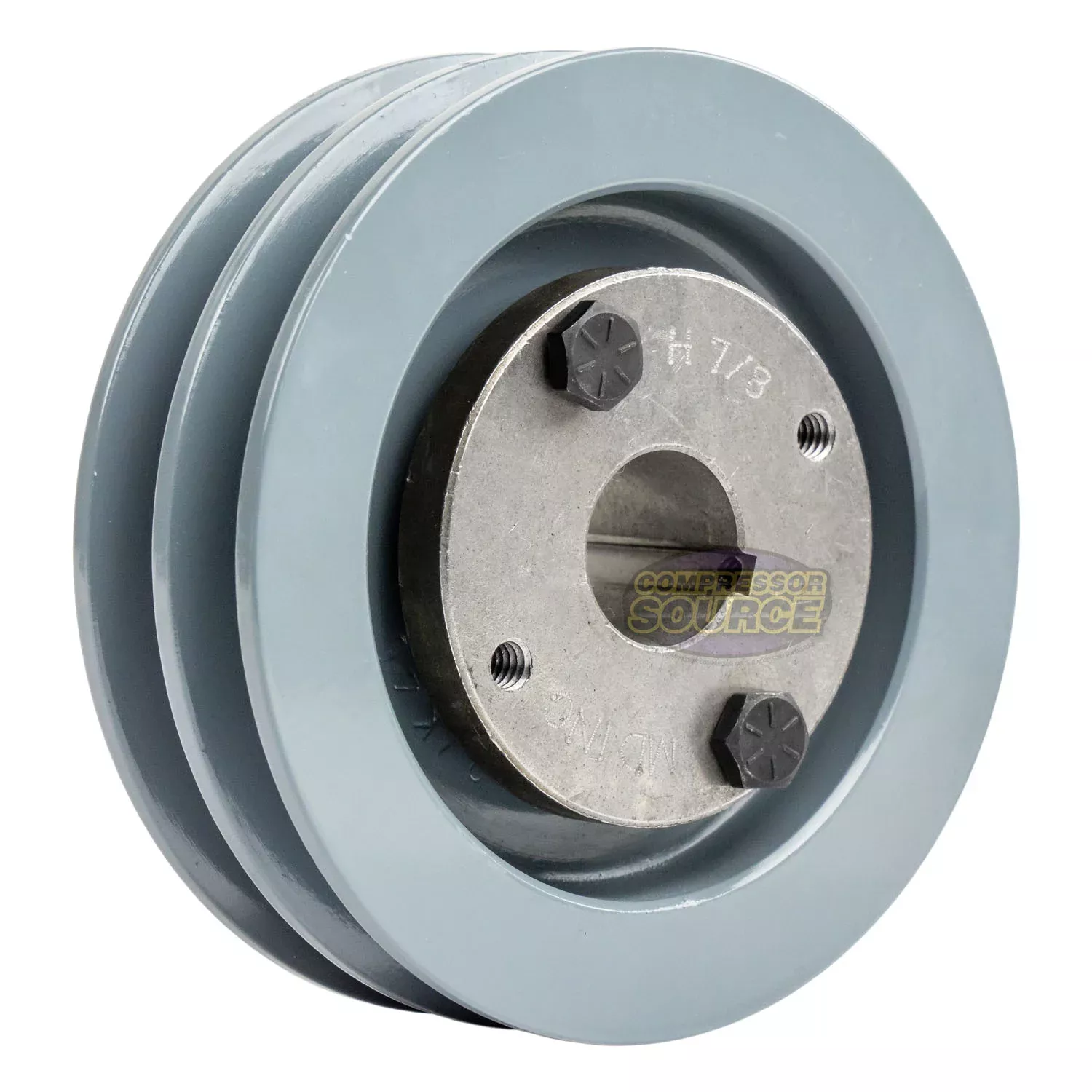 4.5" Double Groove A Section 4L Sheave with 7/8" (0.875") H-Style Spli
