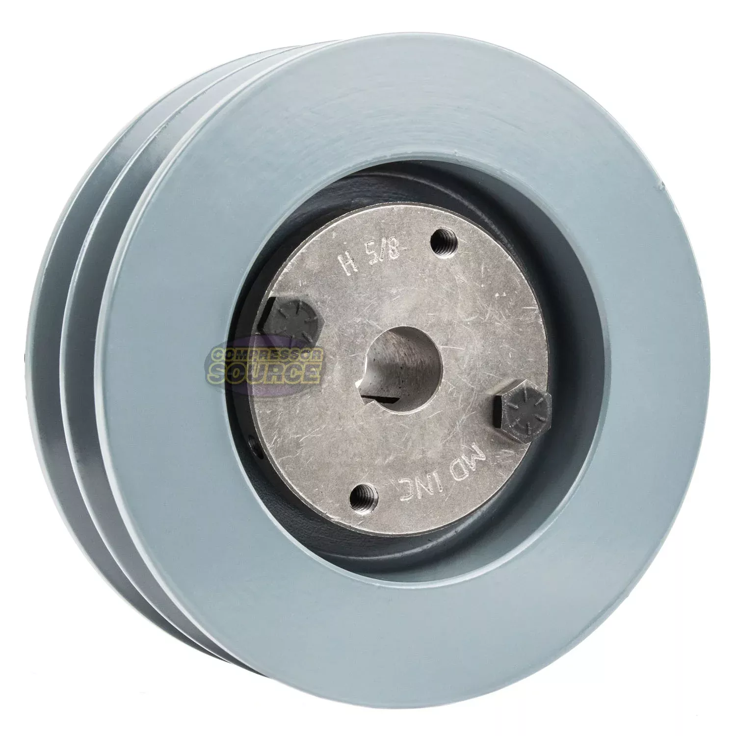 4.75" Double Groove B Section 5L Sheave with 5/8" (0.625") H-Style Spl