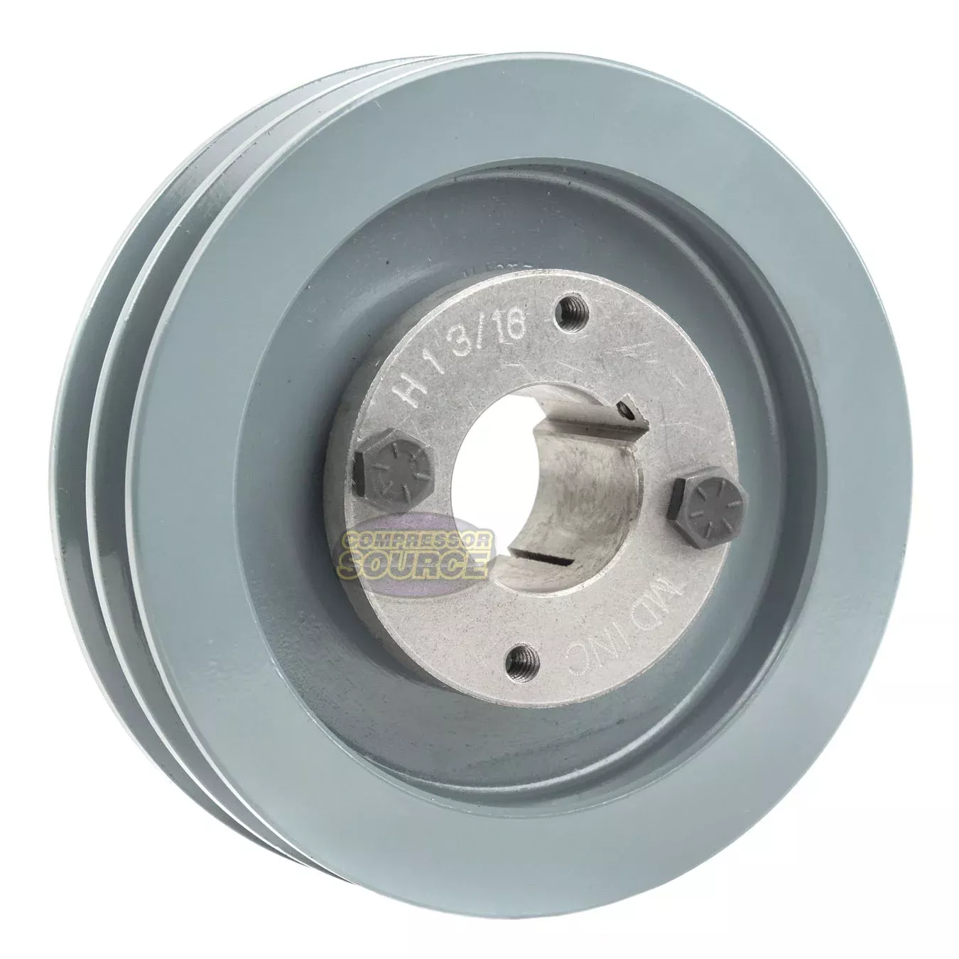 4.75" Double Groove A Section 4L Sheave with 1-3/16" (1.1875") H-Style