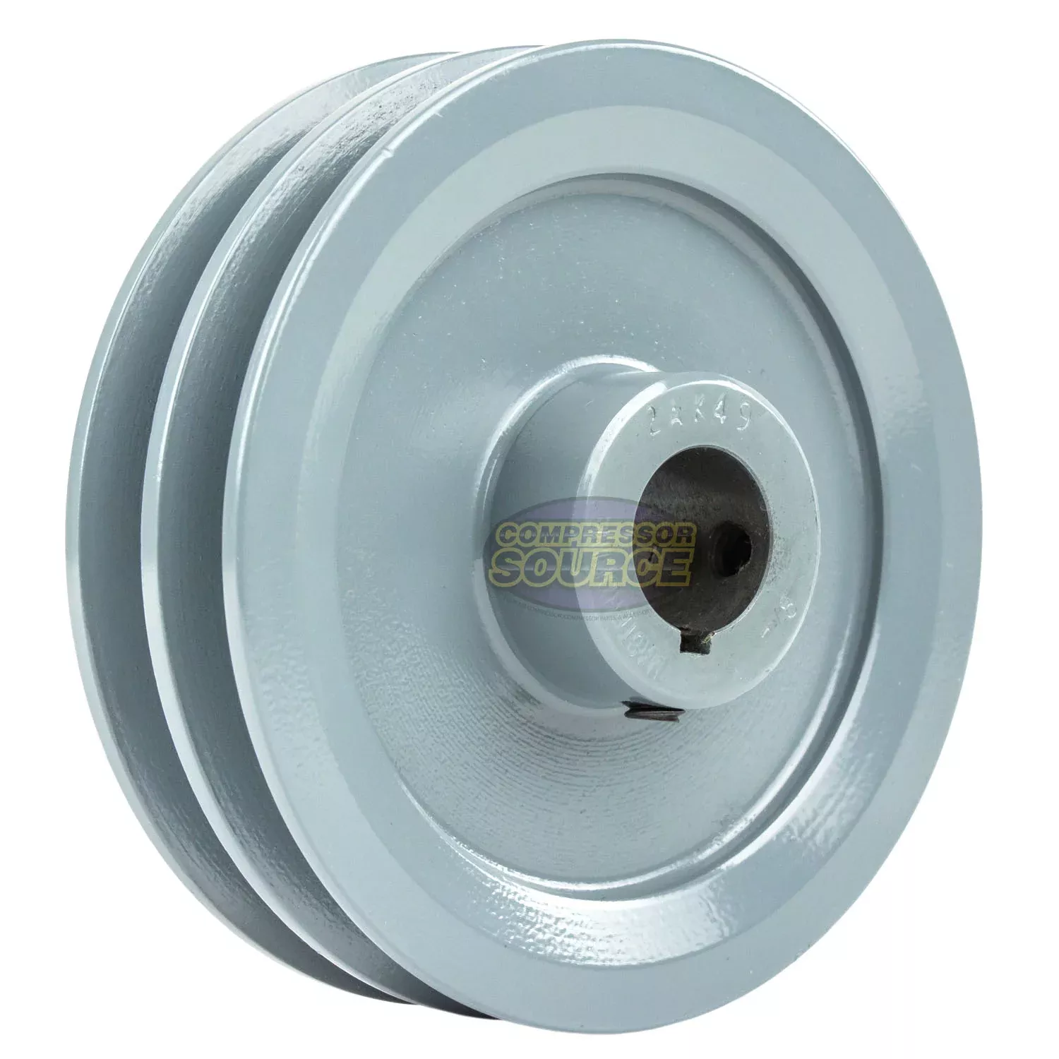 4.75" Double Groove A Section 4L Sheave with 7/8" (0.875") Keyed Bore