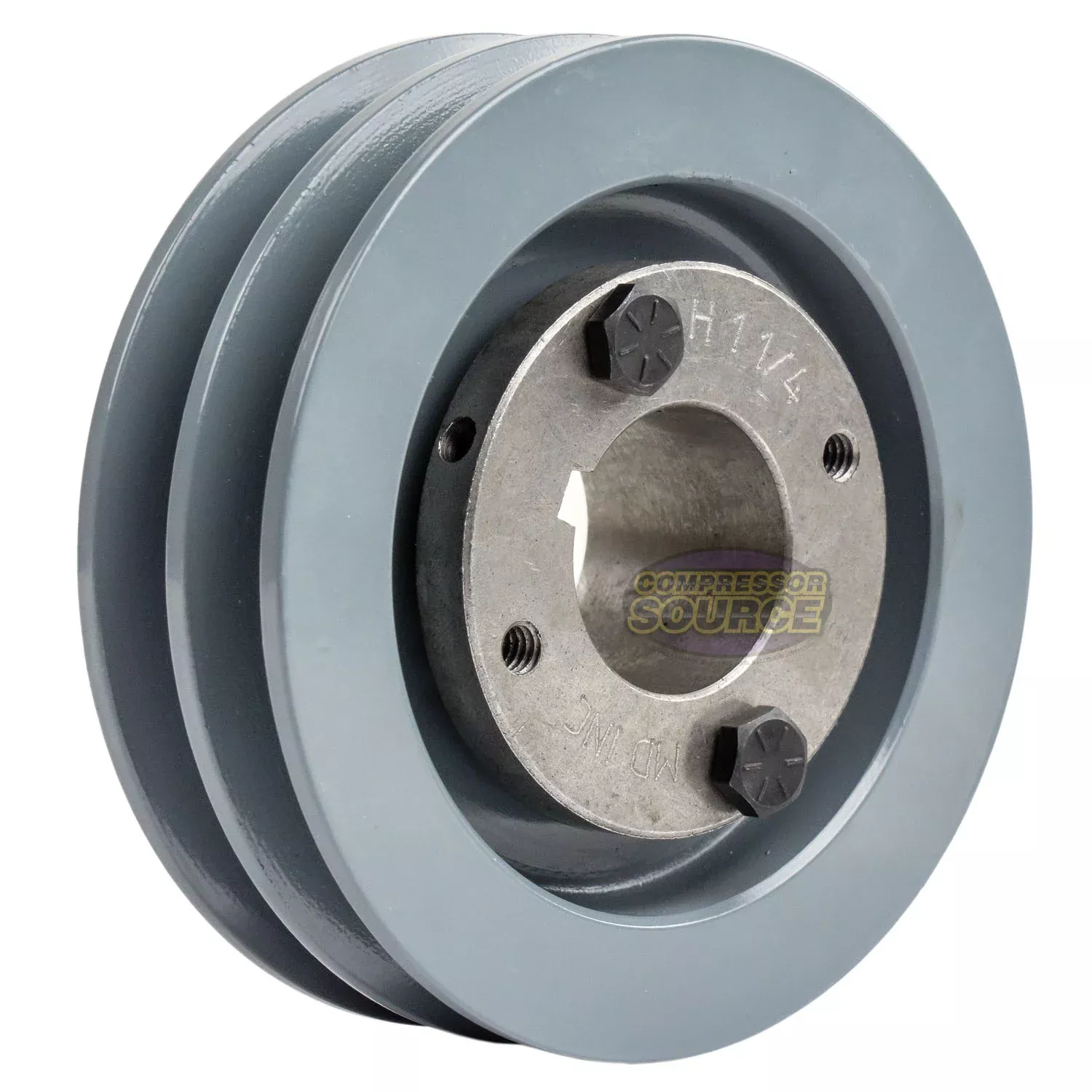 4" Double Groove A Section 4L Sheave with 1-1/4" (1.250") H-Style Spli