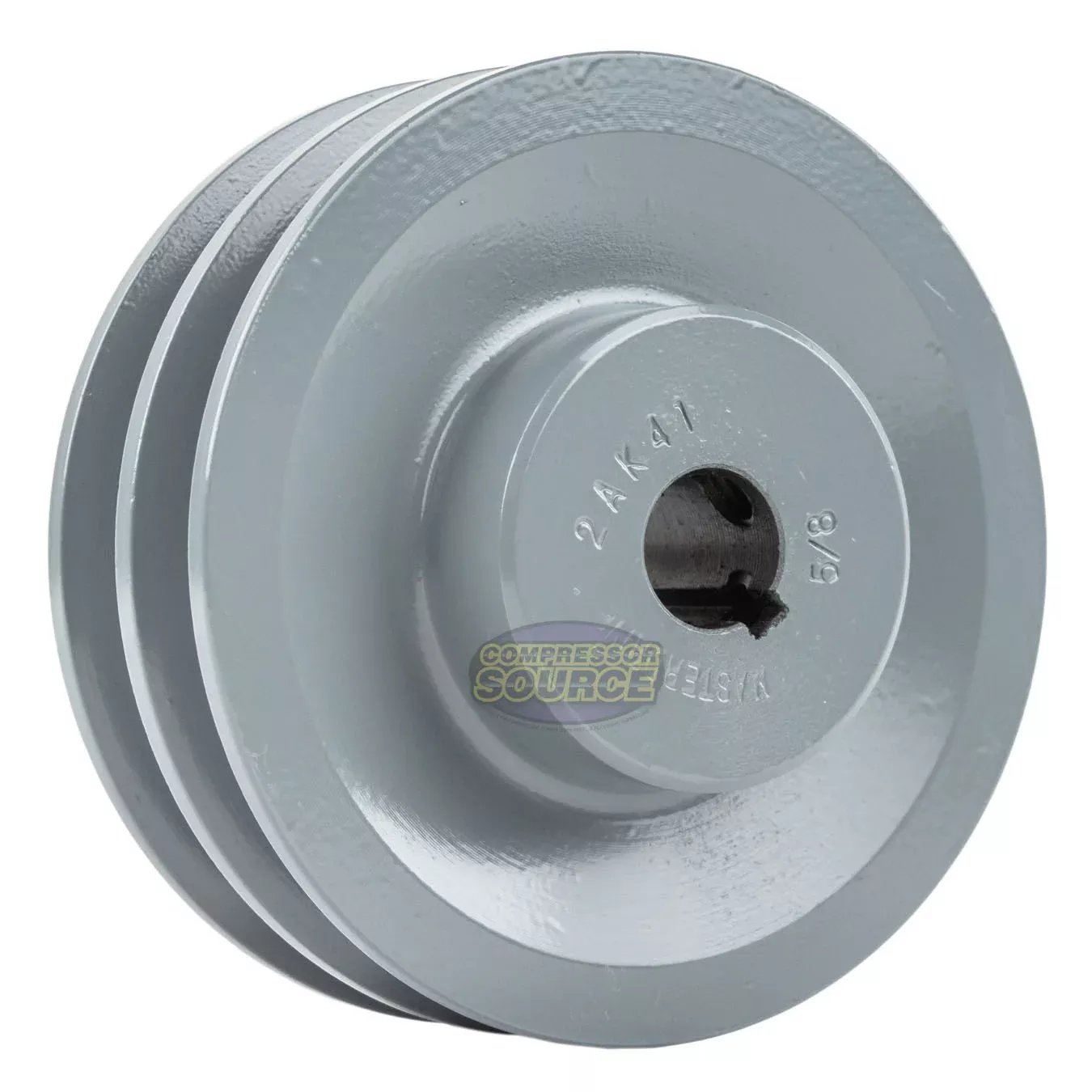 4" Double Groove A Section 4L Sheave with 5/8" (0.625") Keyed Bore - 2