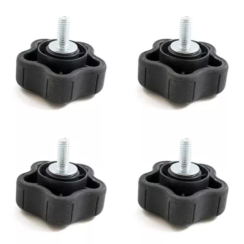 4 Pack - Spartan Stud Soft Touch Lobed Knobs (445-0006-00 previously 445-0001-00)