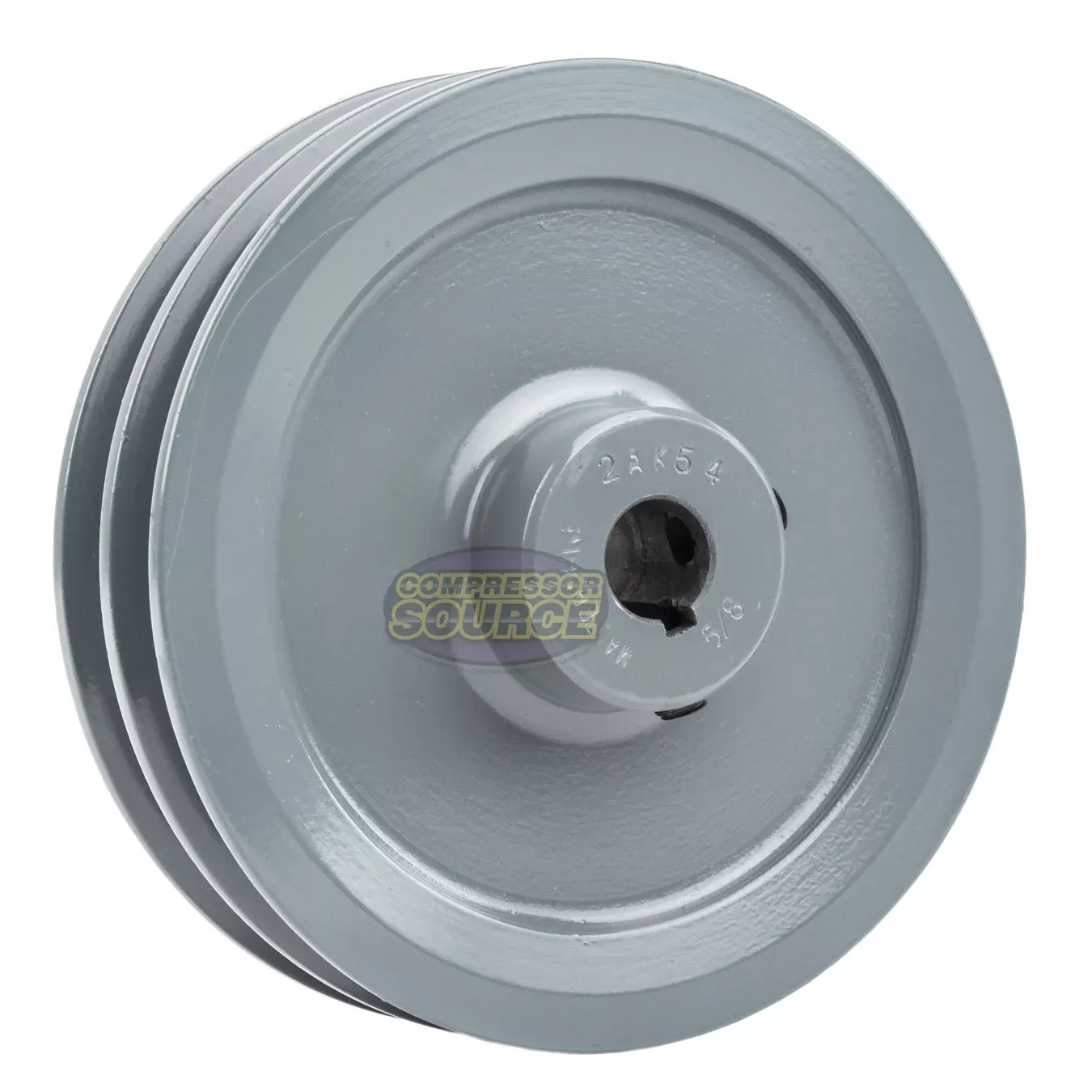 5.25" Double Groove A Section 4L Sheave with 5/8" (0.625") Keyed Bore