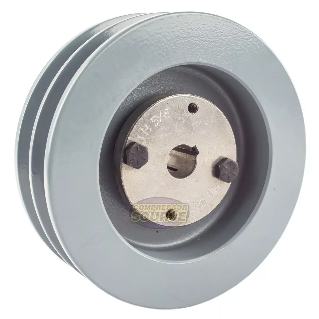 5.5" Double Groove B Section 5L Sheave with 5/8" (0.625") H-Style Spli