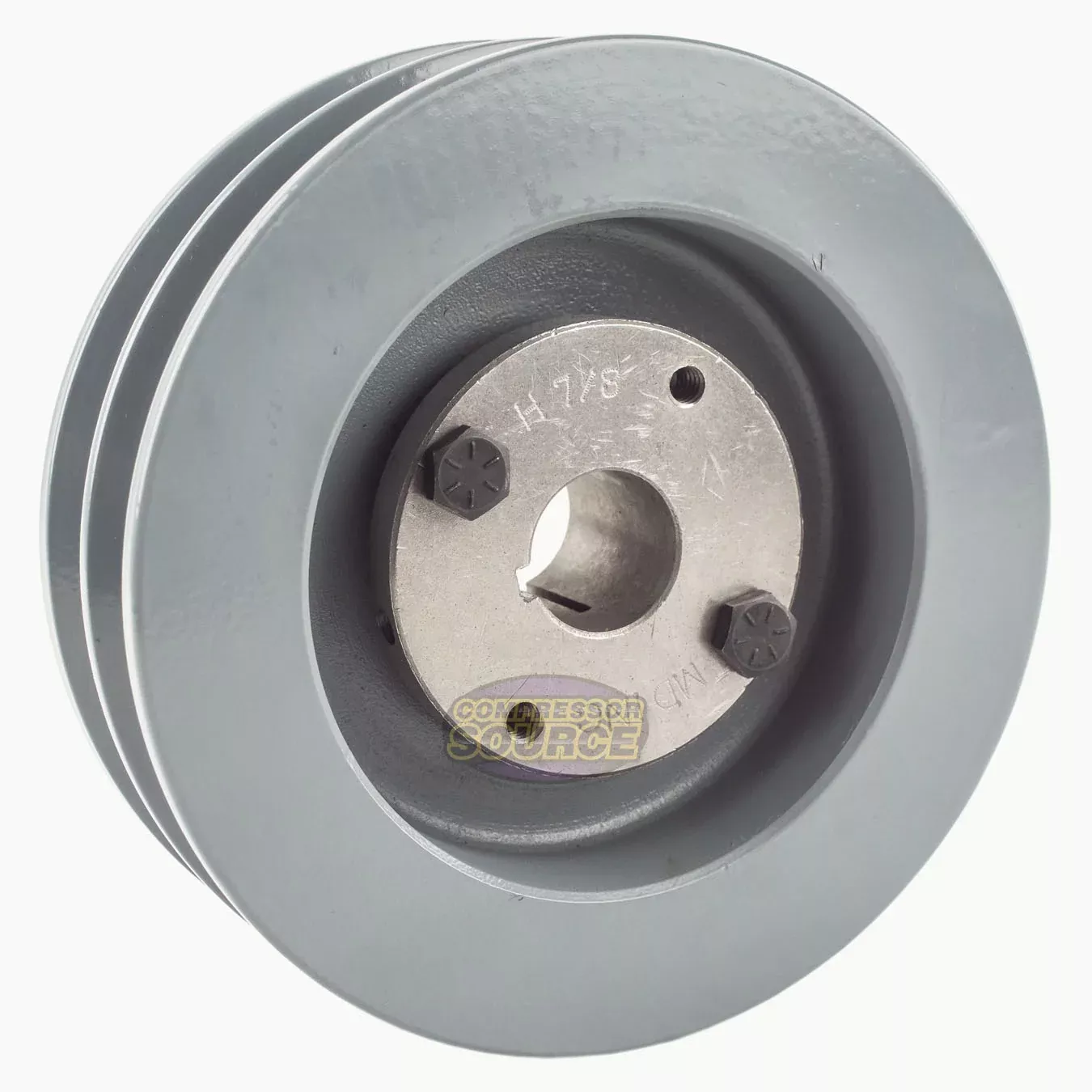 5.5" Double Groove B Section 5L Sheave with 7/8" (0.875") H-Style Spli
