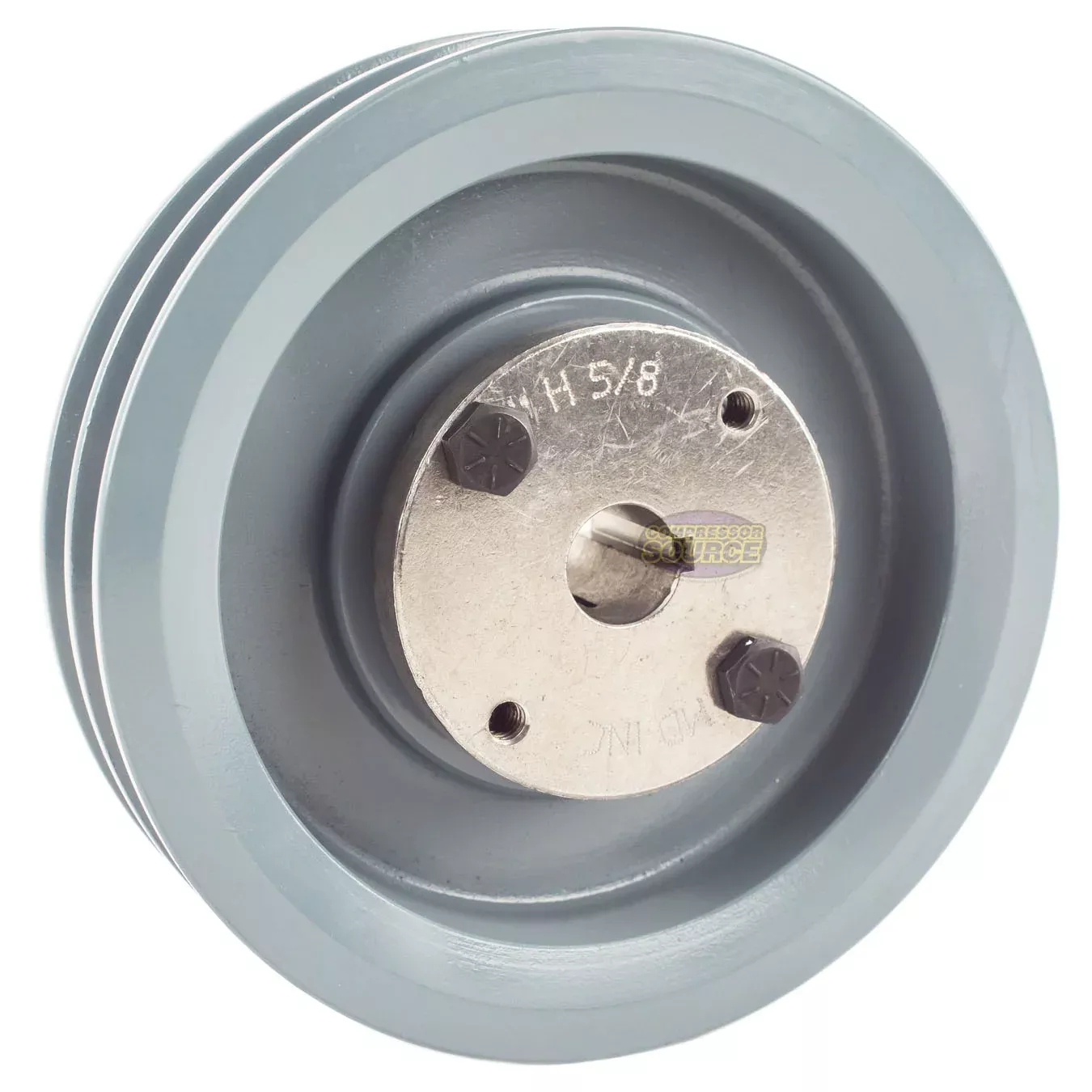 5.5" Double Groove A Section 4L Sheave with 5/8" (0.625") H-Style Spli