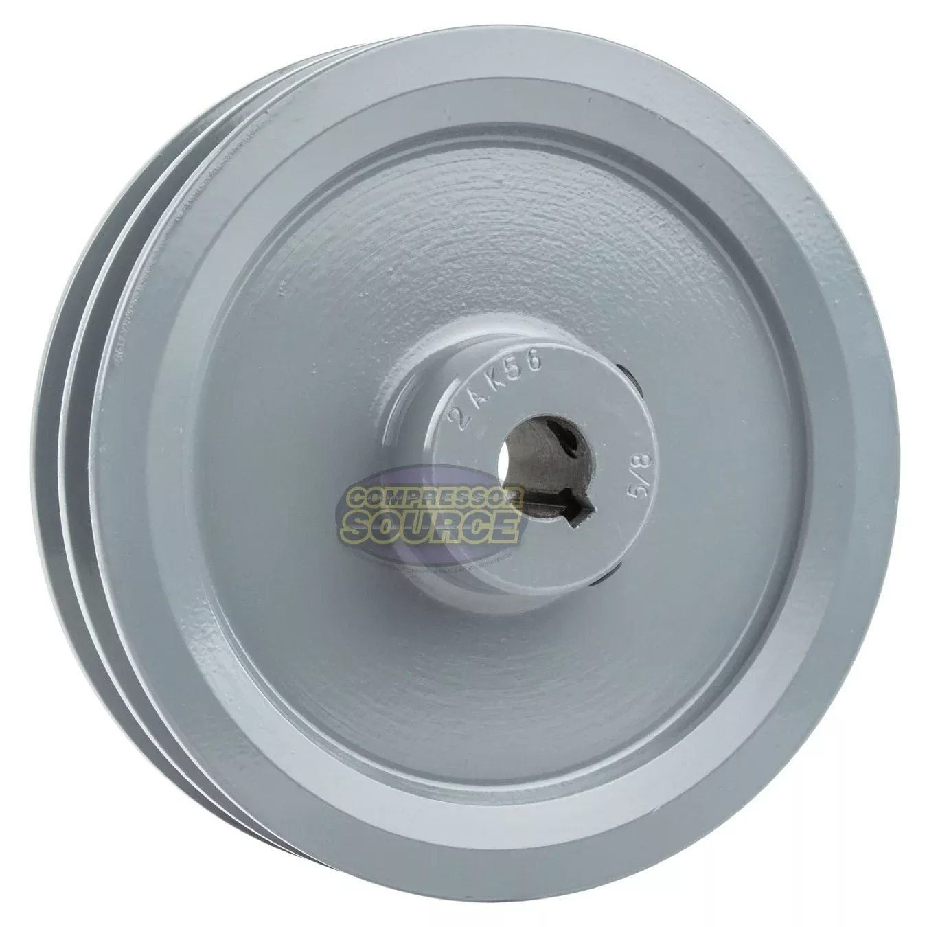 5.5" Double Groove A Section 4L Sheave with 5/8" (0.625") Keyed Bore -