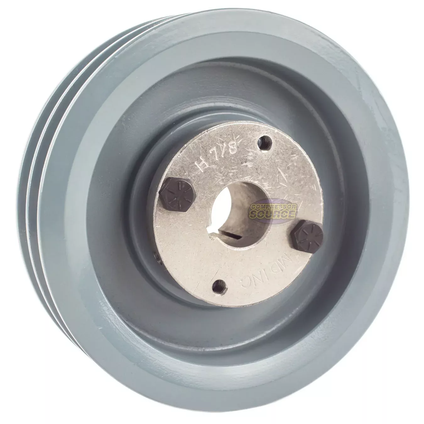 5.5" Double Groove A Section 4L Sheave with 7/8" (0.875") H-Style Spli