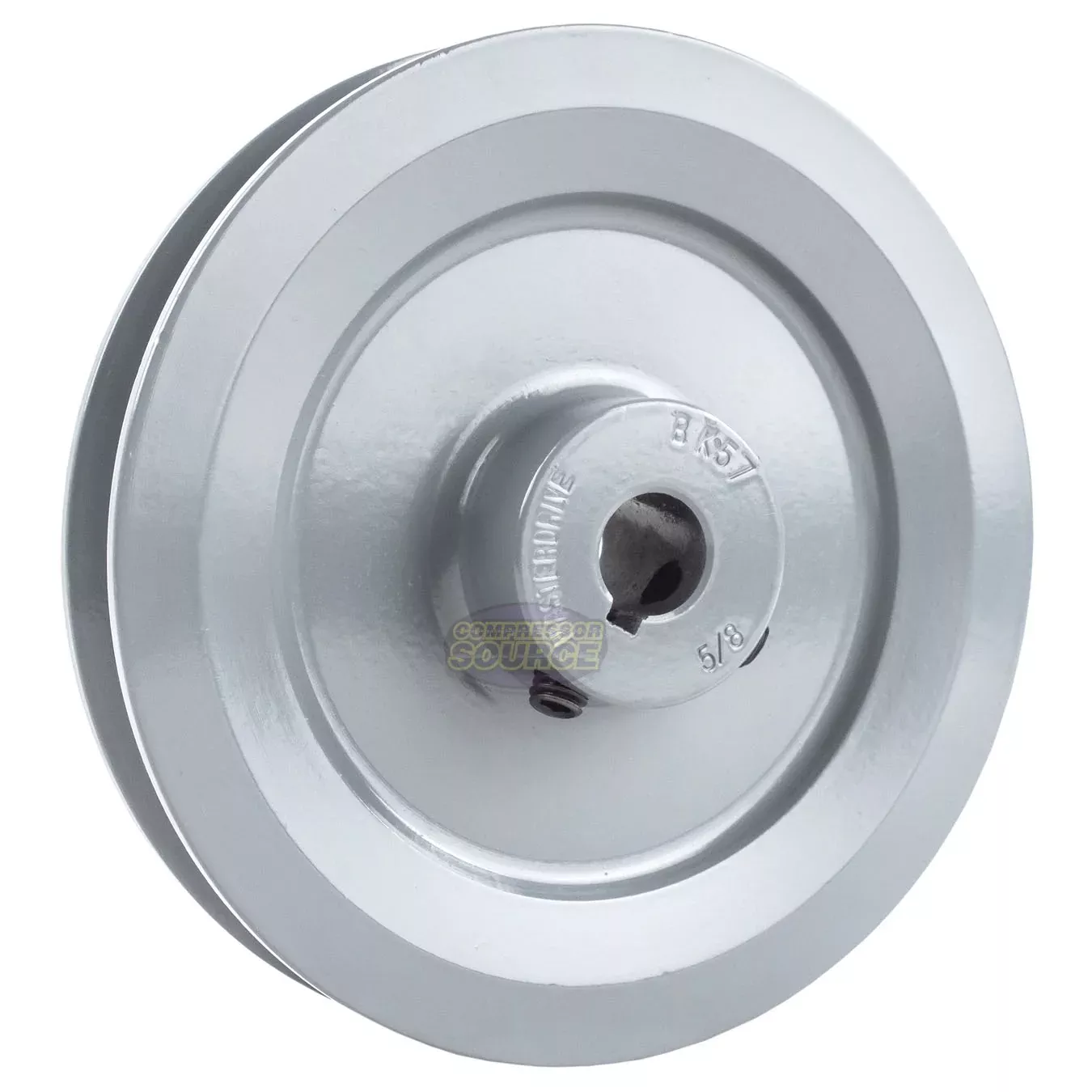 5.5" Single Groove B Section 5L Sheave with 5/8" (0.625") Keyed Bore -