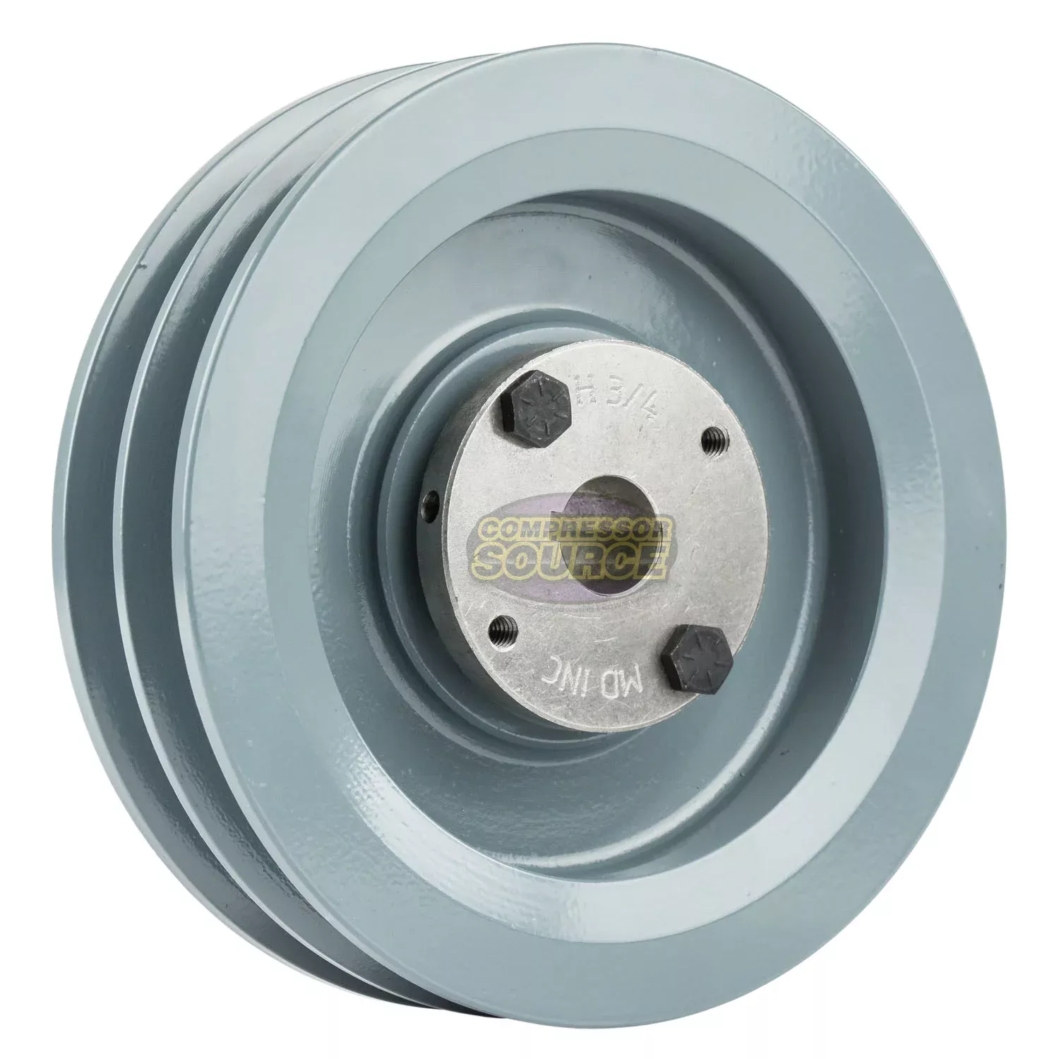 5.75" Double Groove B Section 5L Sheave with 3/4" (0.750") H-Style Spl