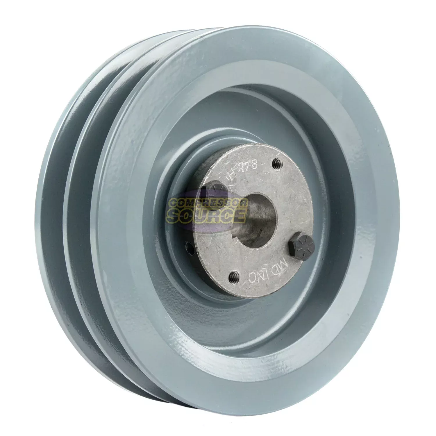 5.75" Double Groove B Section 5L Sheave with 7/8" (0.875") H-Style Spl