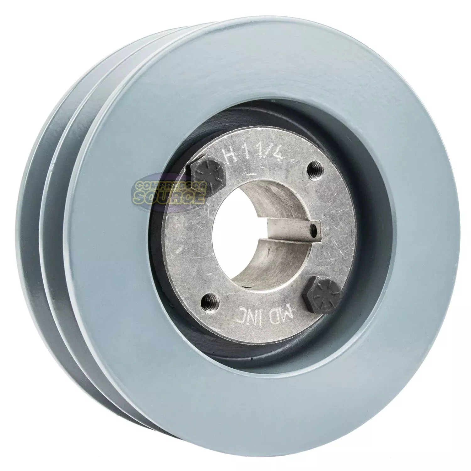 5" Double Groove B Section 5L Sheave with 1-1/4" (1.250") H-Style Spli