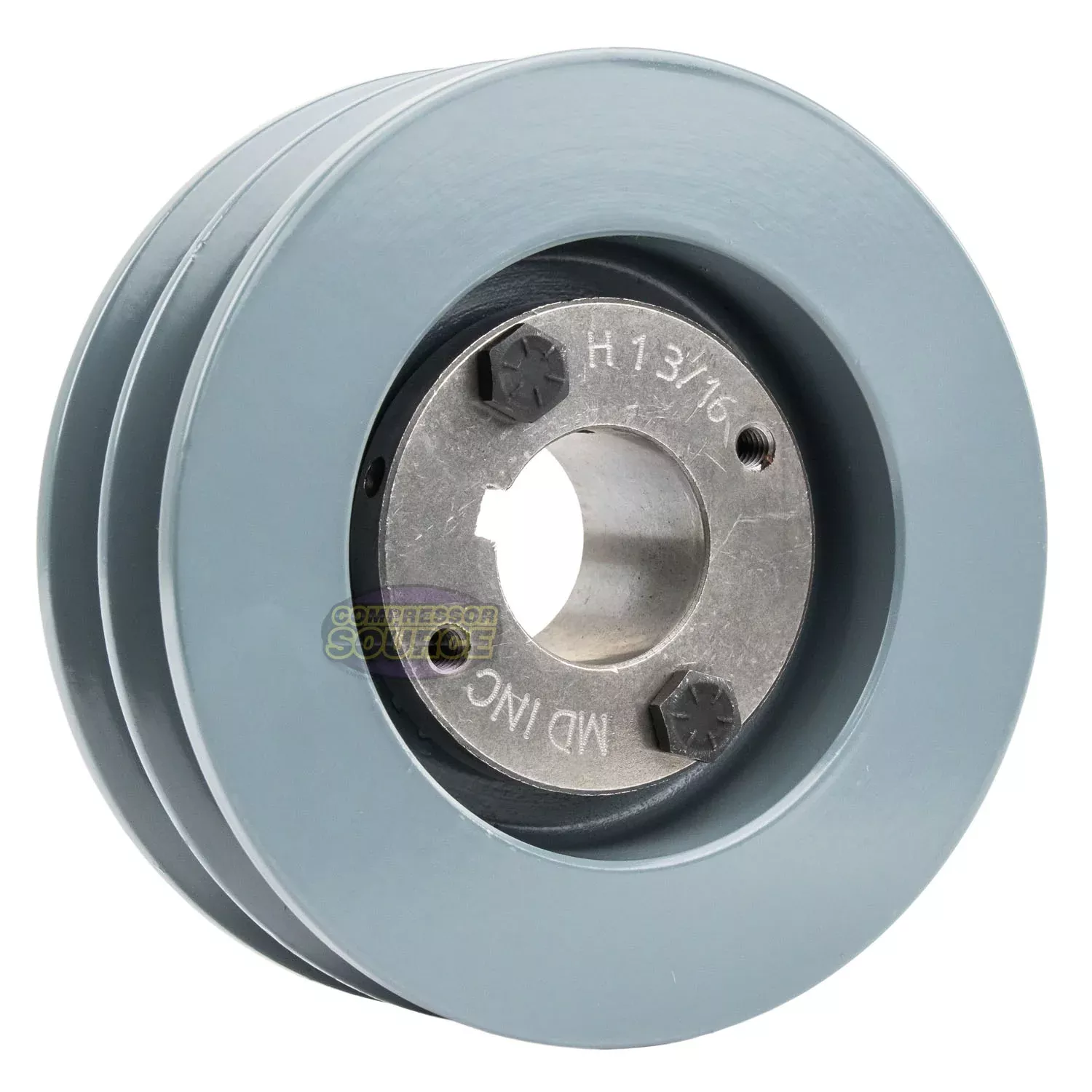 5" Double Groove B Section 5L Sheave with 1-3/16" (1.1875") H-Style Sp