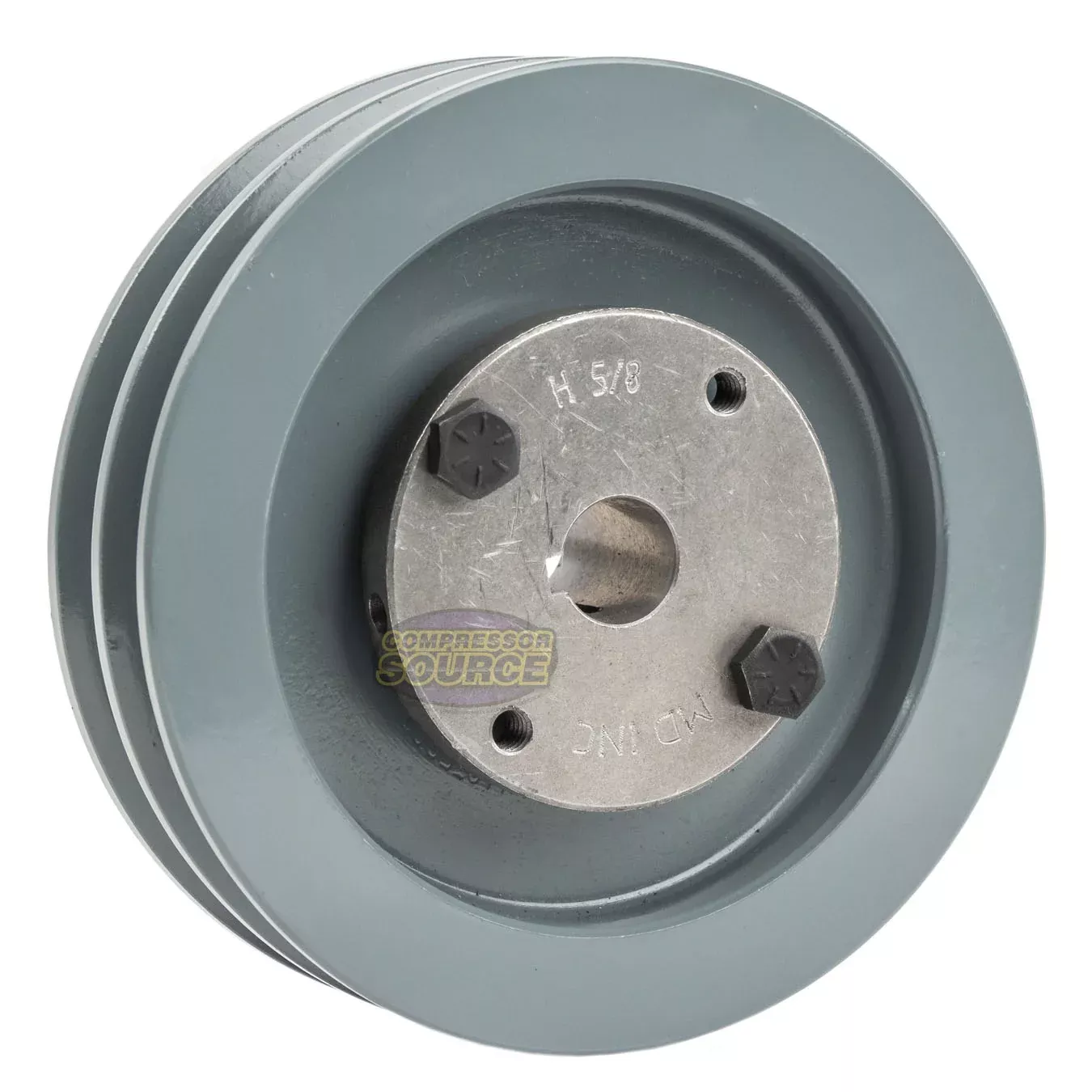 5" Double Groove A Section 4L Sheave with 5/8" (0.625") H-Style Split