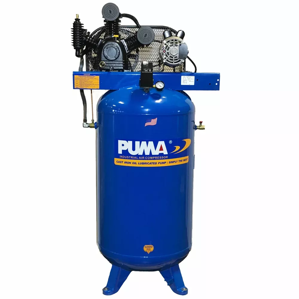 5 HP 17 CFM @ 90 PSI 80 Gallon Air Compressor 2 Stage Puma TK-5080VM