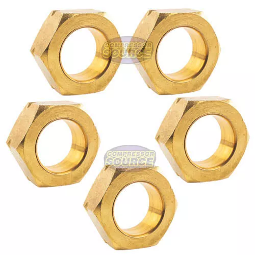 5 Pack 3/4" Compression Nut & Ferrule Combo for 3/4" OD Tube Brass Sle