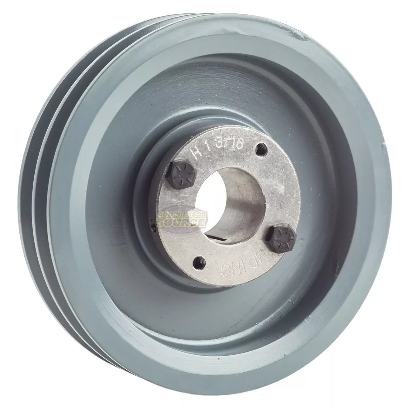 6.25" Double Groove A Section 4L Sheave with 1-3/16" (1.1875") H-Style