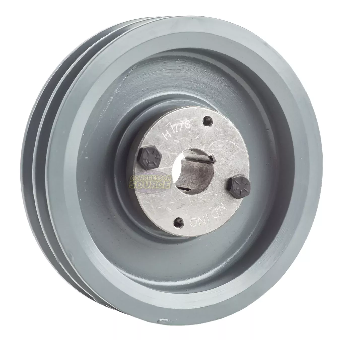 6.25" Double Groove A Section 4L Sheave with 7/8" (0.875") H-Style Spl