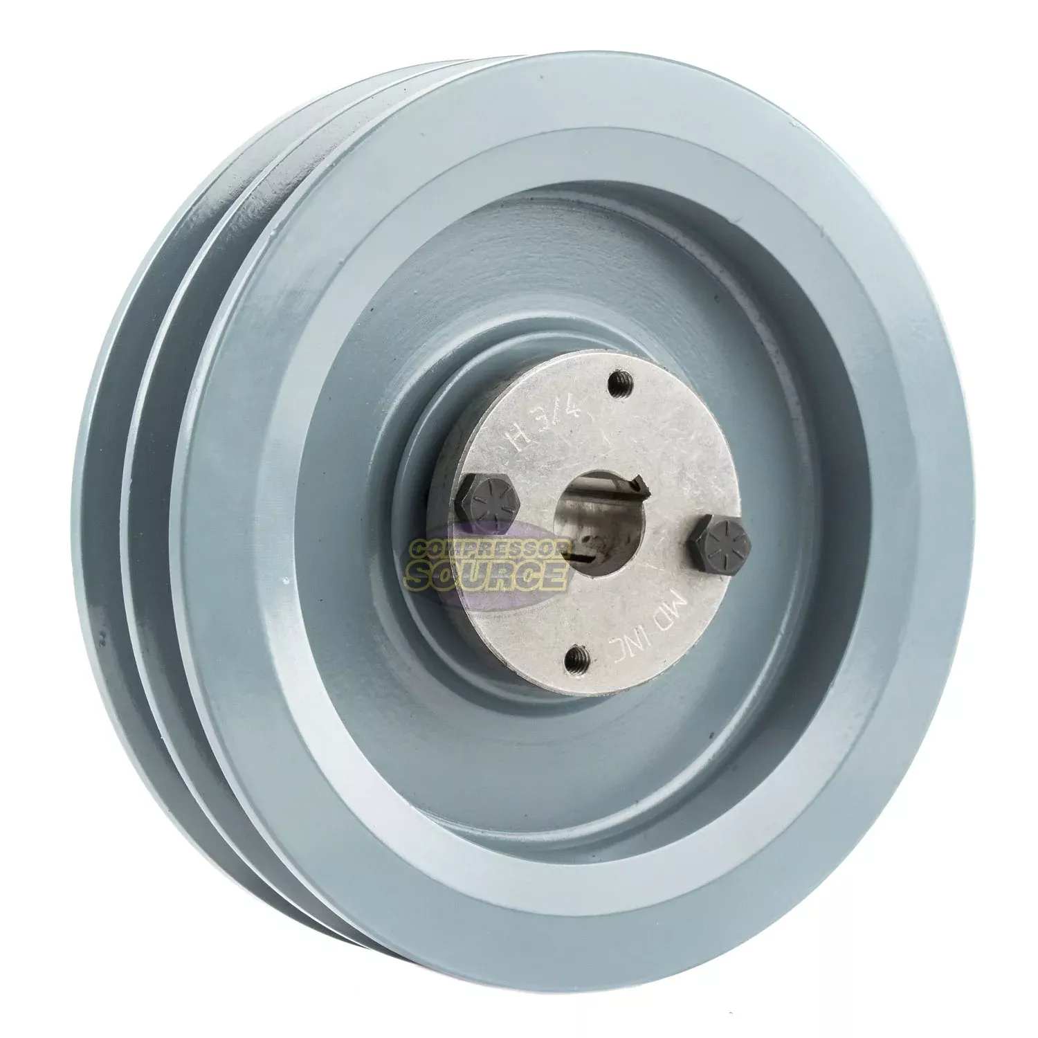 6.75" Double Groove B Section 5L Sheave with 3/4" (0.750") H-Style Spl