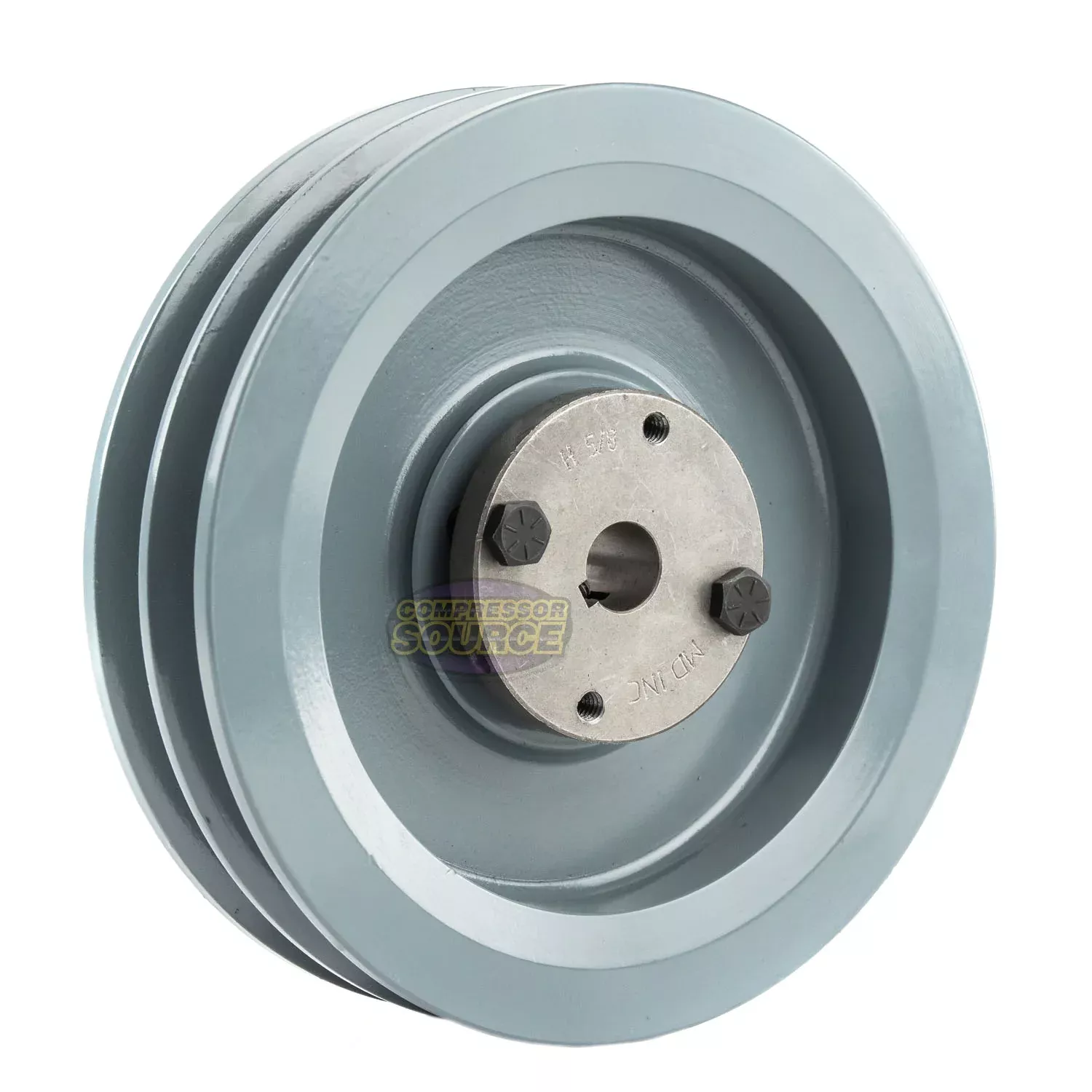 6.75" Double Groove B Section 5L Sheave with 5/8" (0.625") H-Style Spl