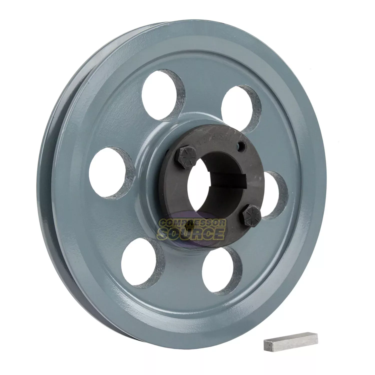 6.75" Single Groove A Section 4L Sheave with 1-3/8" (1.375") H-Style S
